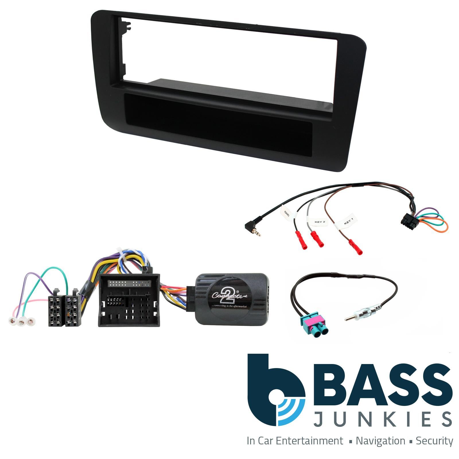 Connects2 CTKAU07 Audi A1 2010 On Car Stereo Double Din Fascia Steering Stalk Interface