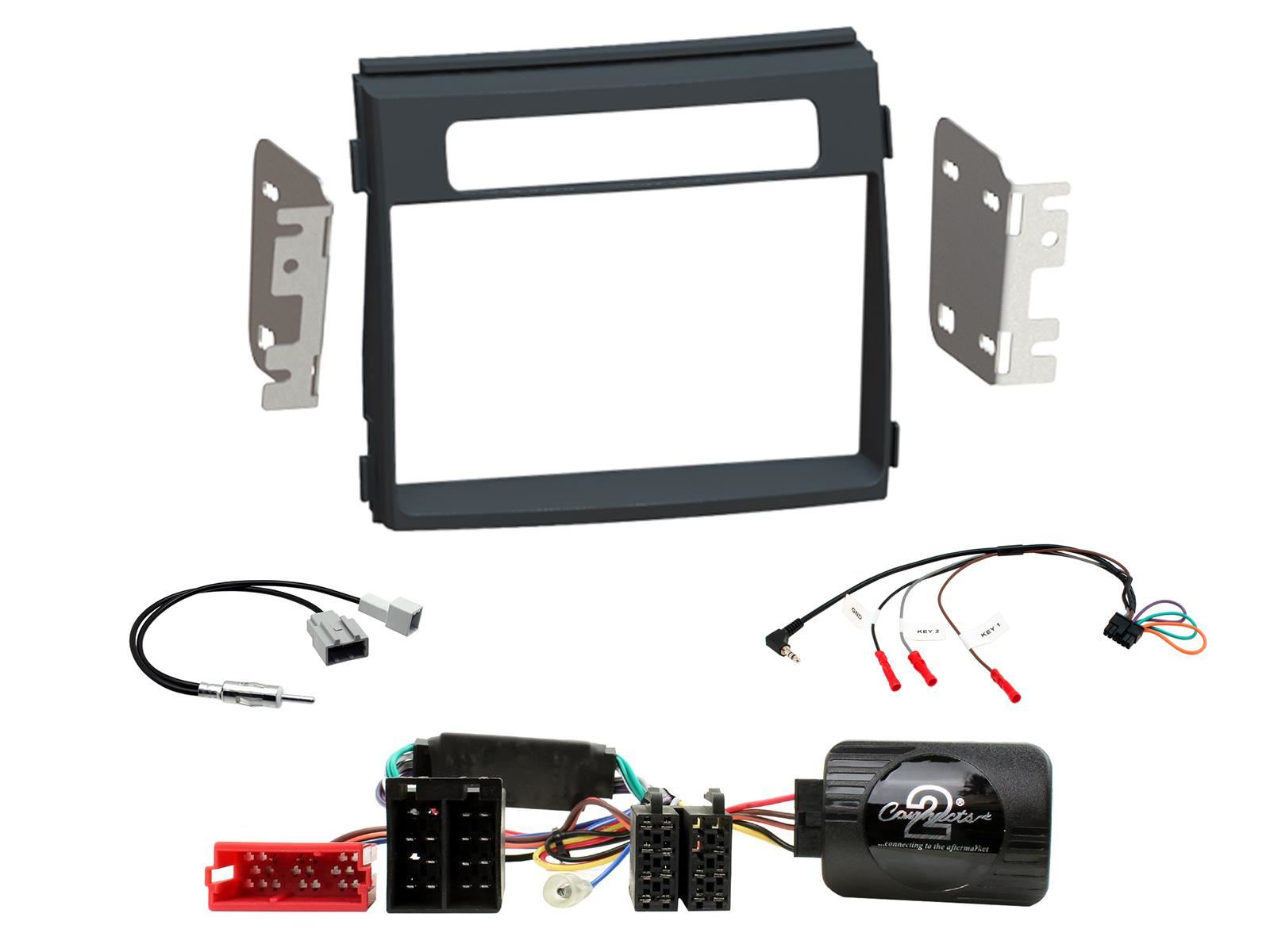Grundig 6.8" Apple Android Double Din Stereo Fitting Kit + Steering Wheel Stalk Controls to fit Kia Soul 2012-14