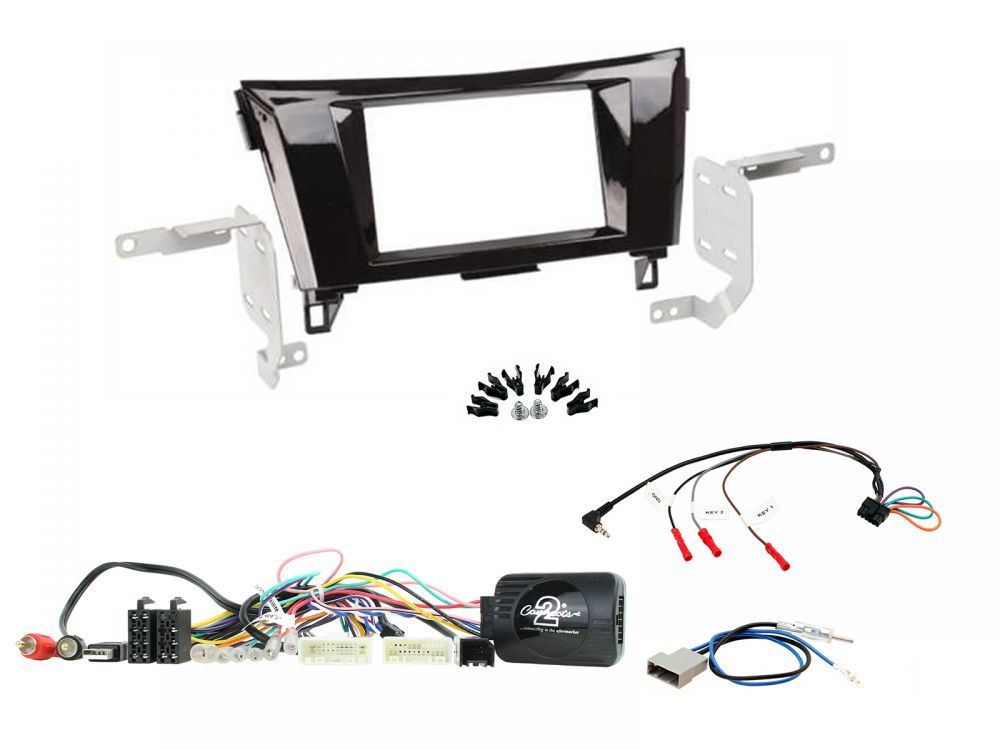 Connects2 CTKNS05 - Nissan X Trail 2014 - 2016 Double Din Fascia & Steering Wheel Interface Installation Kit