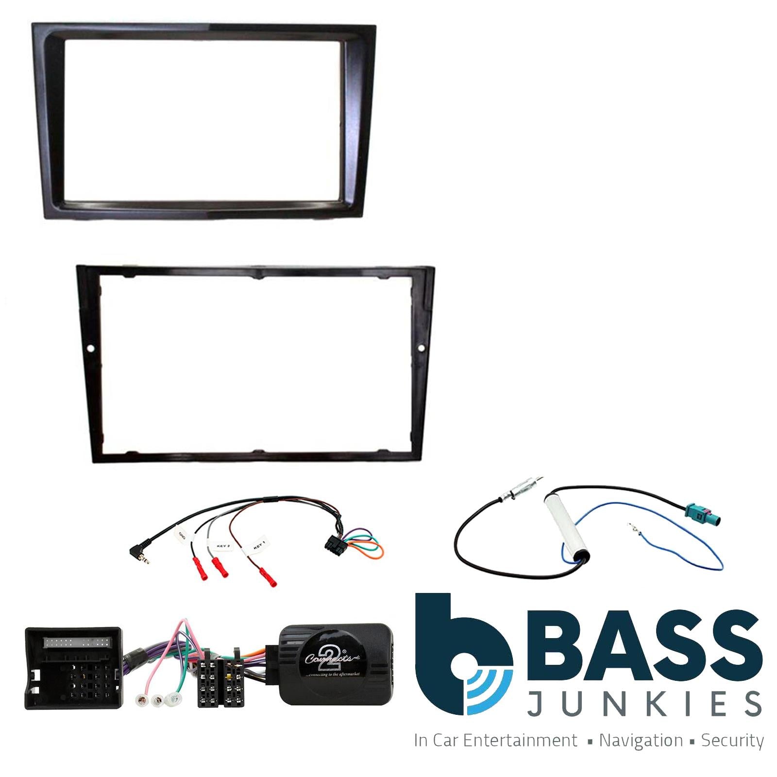 Connects2 CTKVX34 - Vauxhall Astra 2004-2010 Double Din Fascia Installation Kit