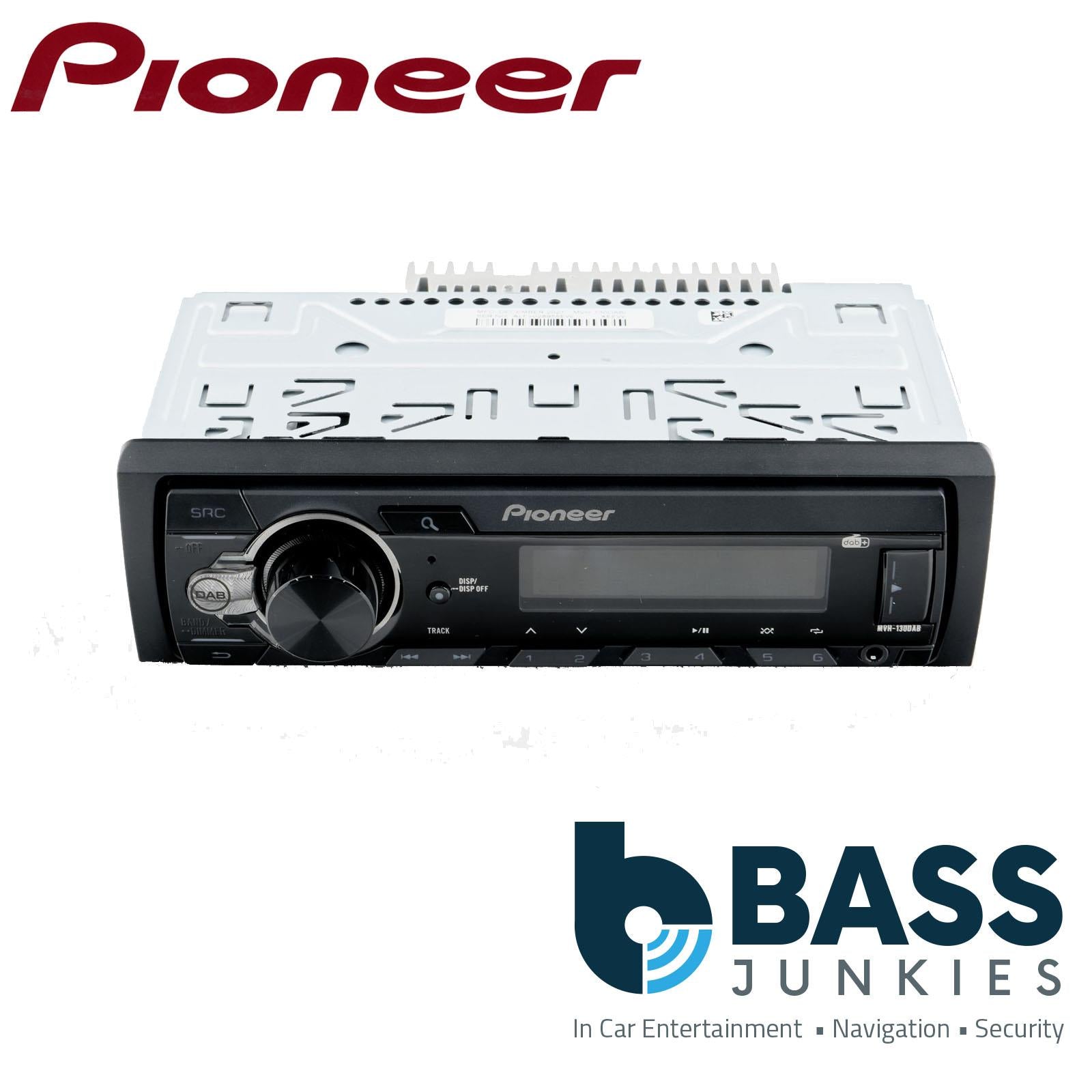 Pioneer MVH-130DAB MP3 Mechless USB Android DAB/DAB+ Red illumination Car Stereo