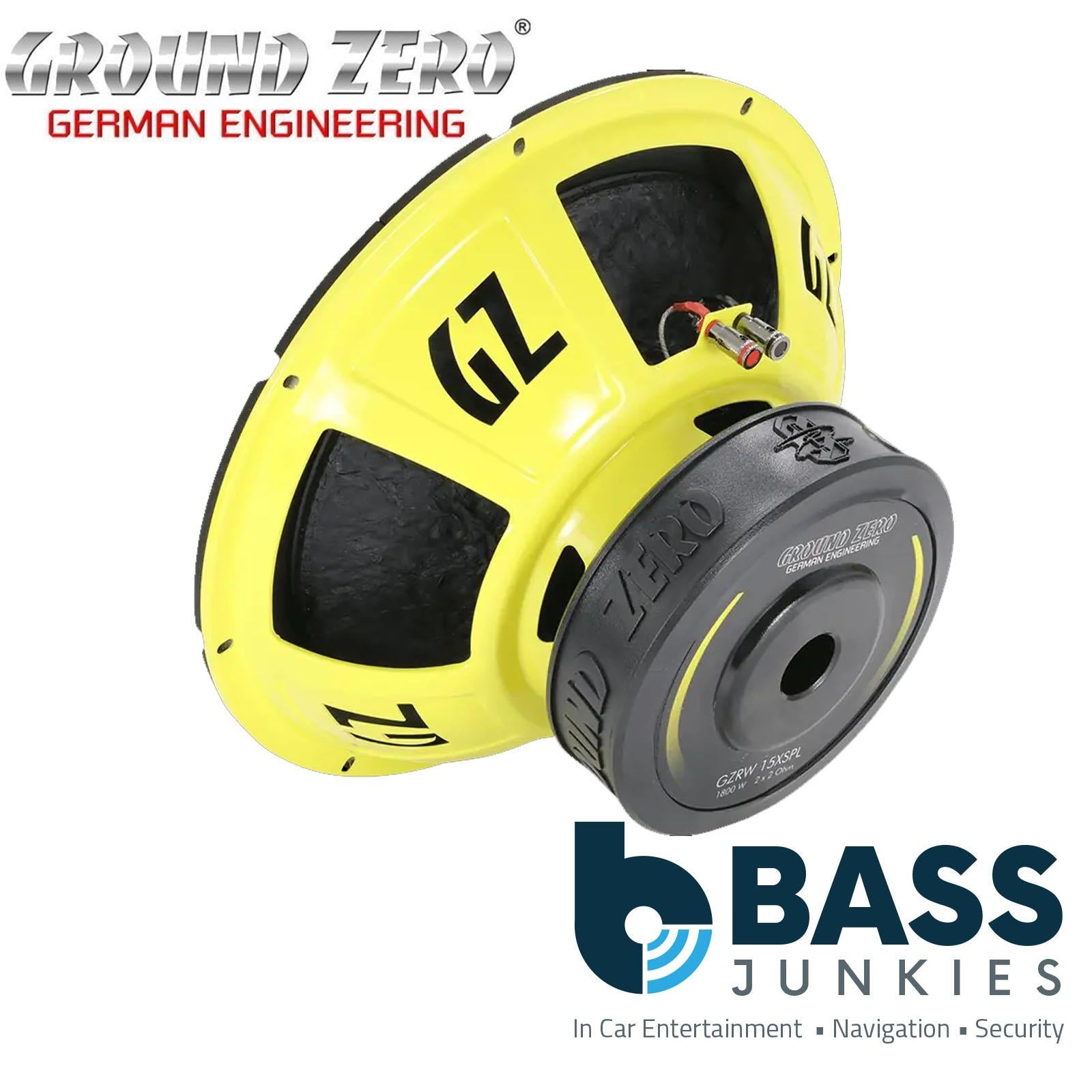 Ground Zero GZRW 15XSPL 38 cm 15″ 1800 Watts 2 Ohm SPL Car Subwoofer
