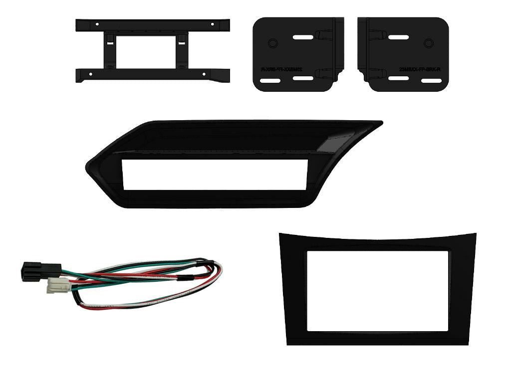 SONY 6.2" Screen Blutooth Double Din Stereo Fitting Kit + Steering Wheel Stalk Controls to fit Mercedes E-Class 2009-12