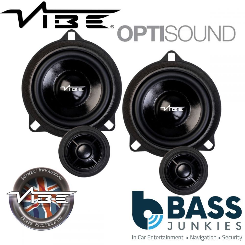 Vibe OPTISOUNDBMW-V4 - BMW 1 3 4 5 6 7 Series & X1, X3 345 Watts Front Door Custom Car Component Speaker Upgrade Kit
