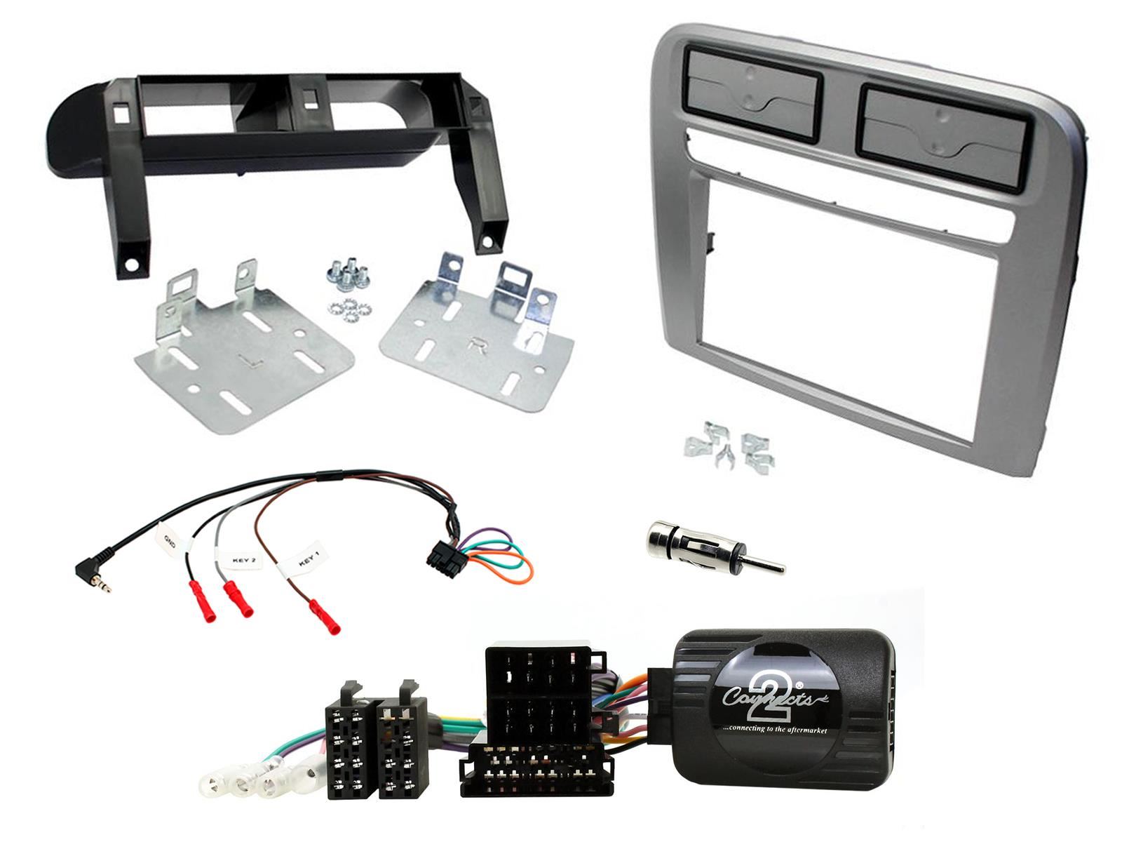 SONY DAB+ Apple | Android Double Din Stereo Fitting Kit + Steering Wheel Stalk Controls to fit Fiat Grande-Punto 2005-09