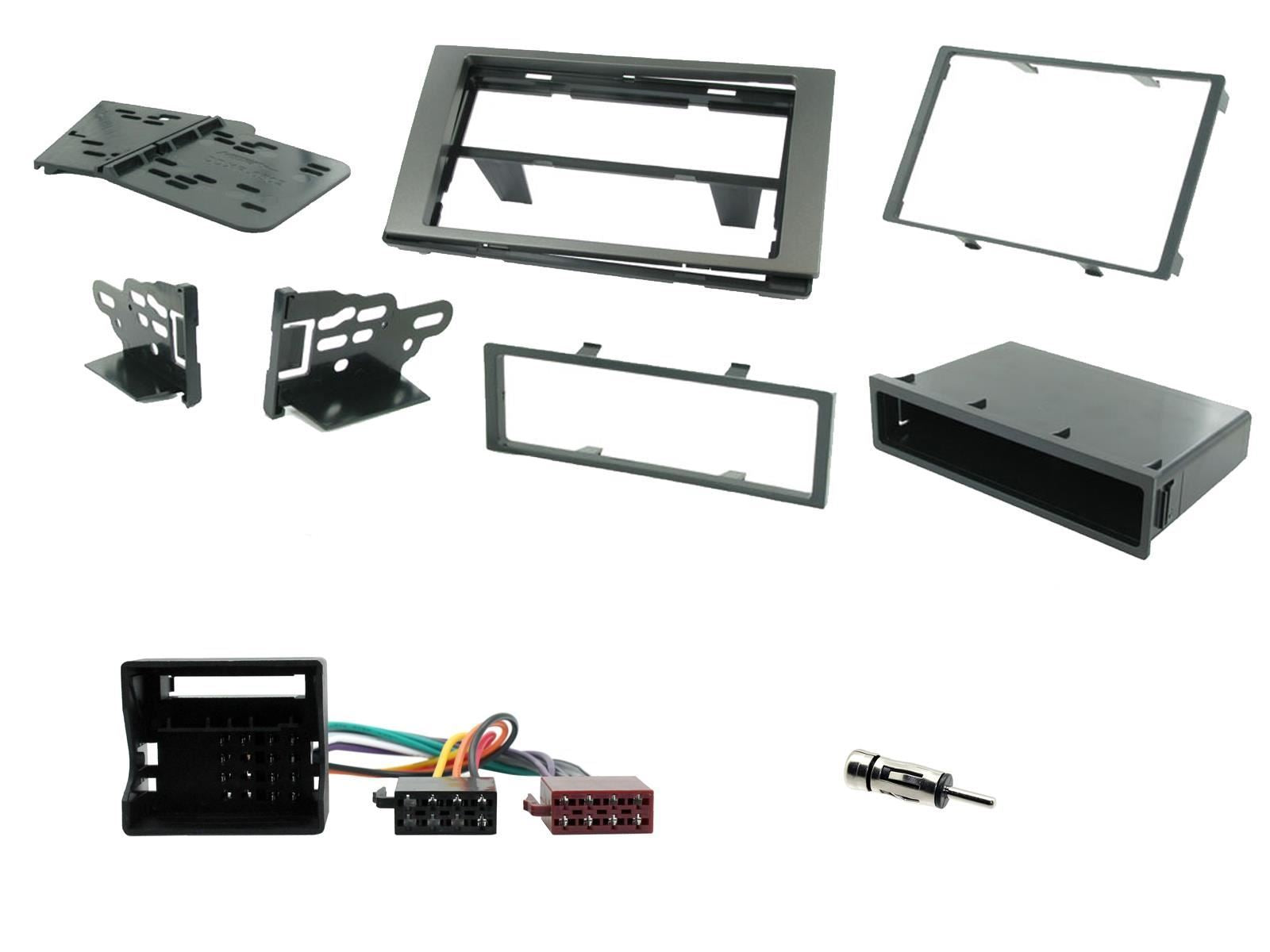 Single Din Stereo Fitting Kit + Steering Wheel Controls fit Ford C-Max 2003-10|Fiesta 2005-08|Fusion 2005-12|Galaxy 2006-|Kuga 2008-12|S-Max 2006-|Transit 2006-13|Transit-Connect 2006-13