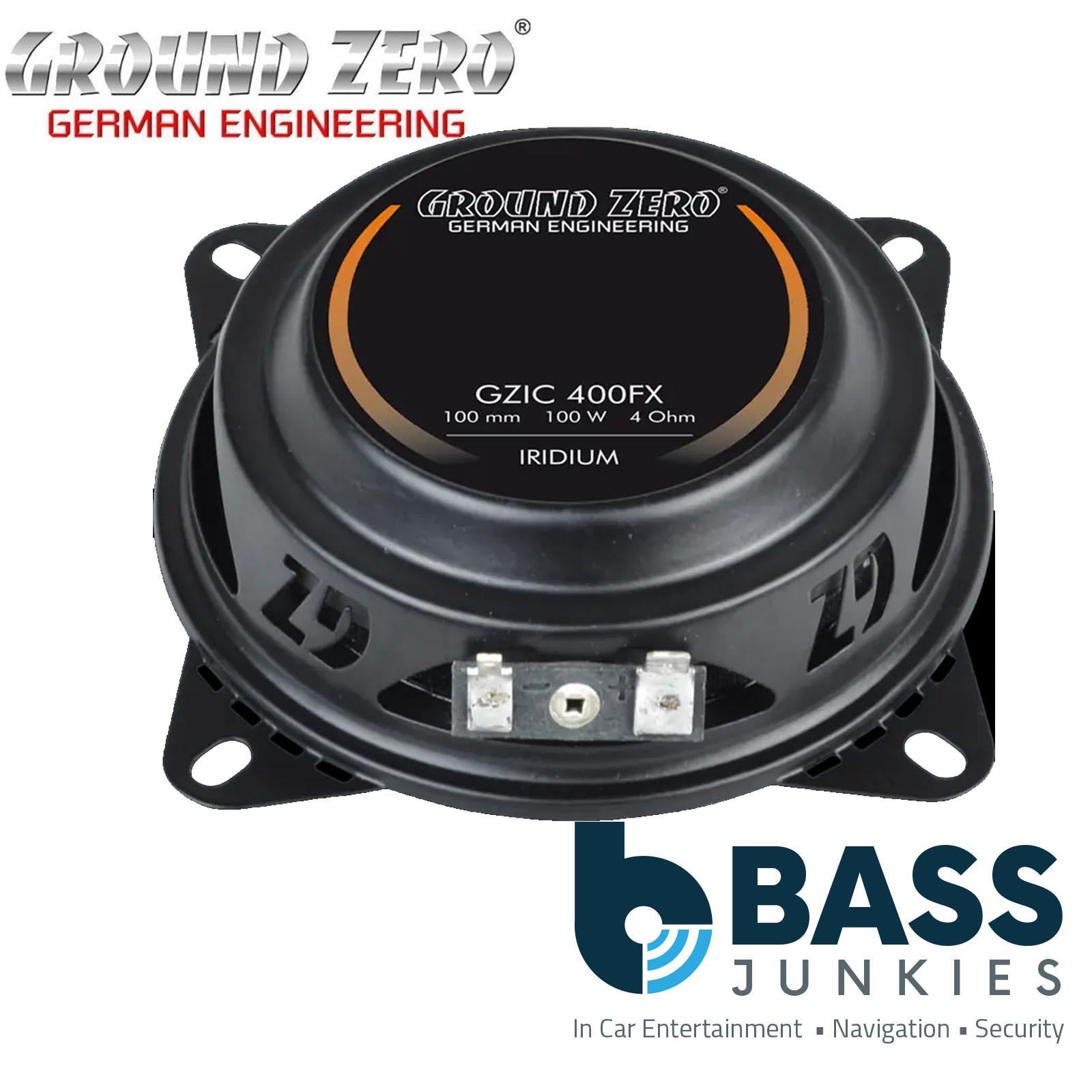 Ground Zero GZIC 400FX - 4" Inch 10cm 2-Way 100 Watts Component Car Speakers