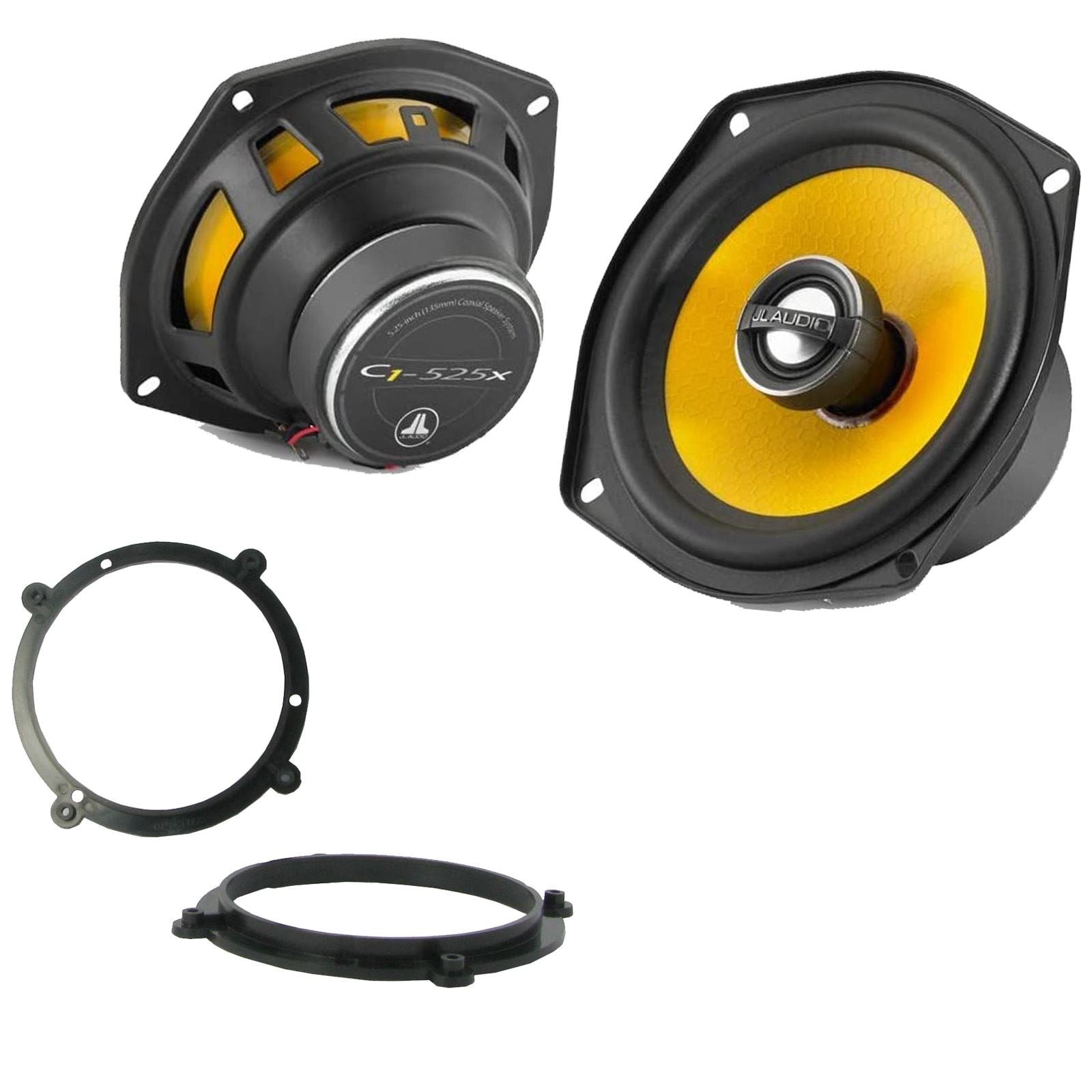 JL Audio C1-525X 2-Way 130mm/13cm/5.25" Coaxial Speakers (Per Pair 450 Watts) Fits Audi A3 1996-03