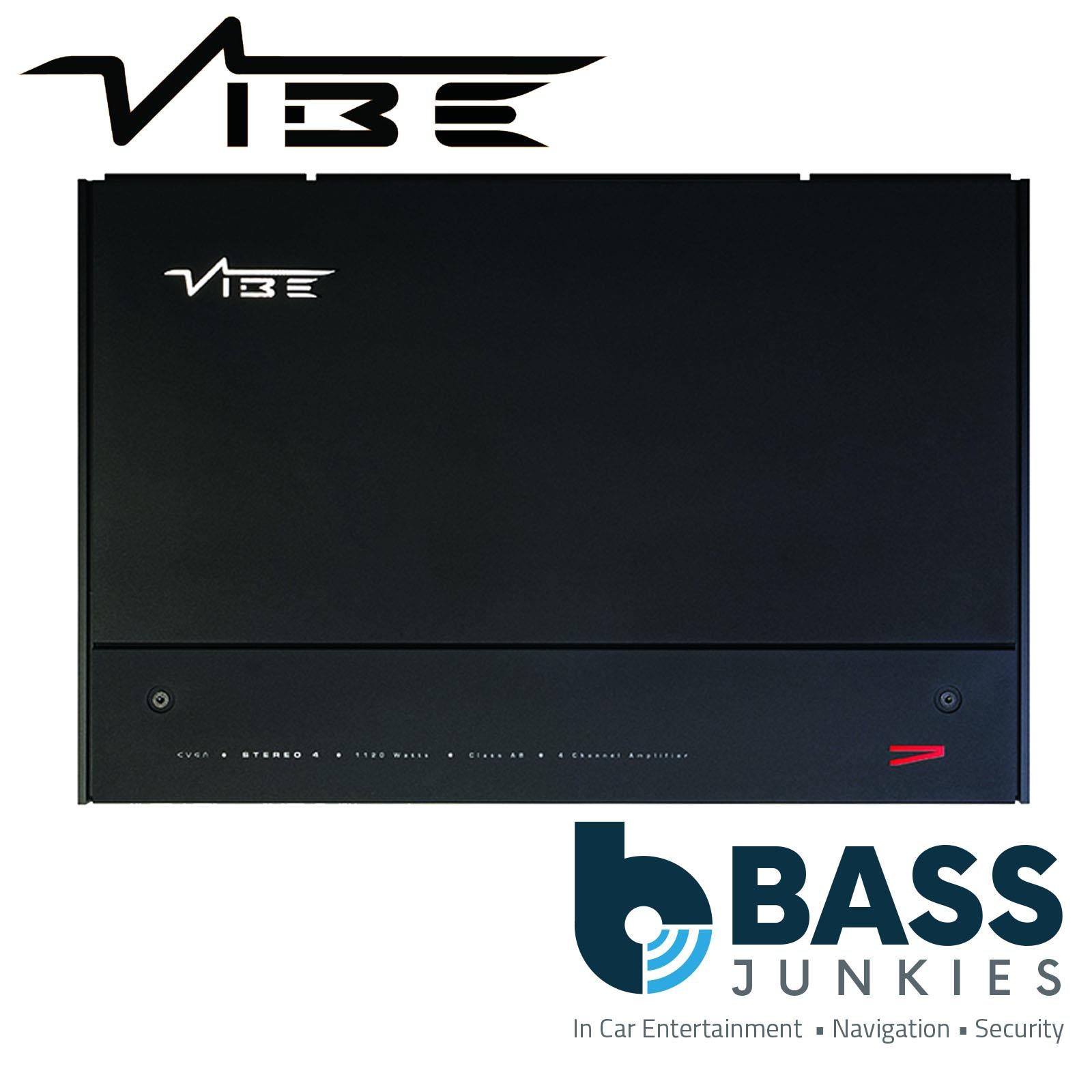 Vibe CVENS4-V4 4 Channel Class AB SQ  Amp 1120 Watts Max Power Car Audio Amplifier