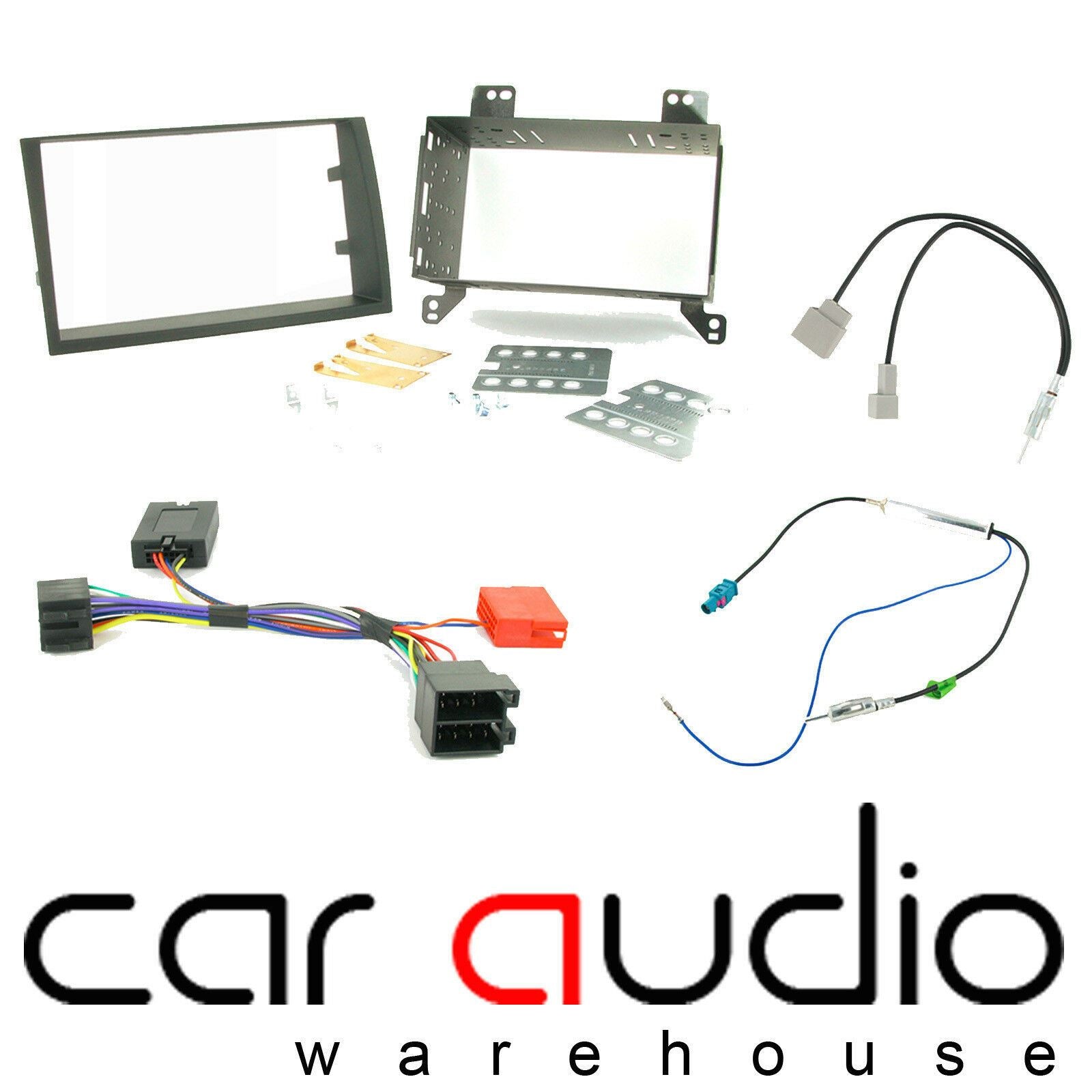 Connects 2 CTKKI03 - KIA Ceed/Pro Ceed 2009 - 2012 Double Din Facia & Steering wheel Interface Fitting Installation Kit (Black Facia Panel)