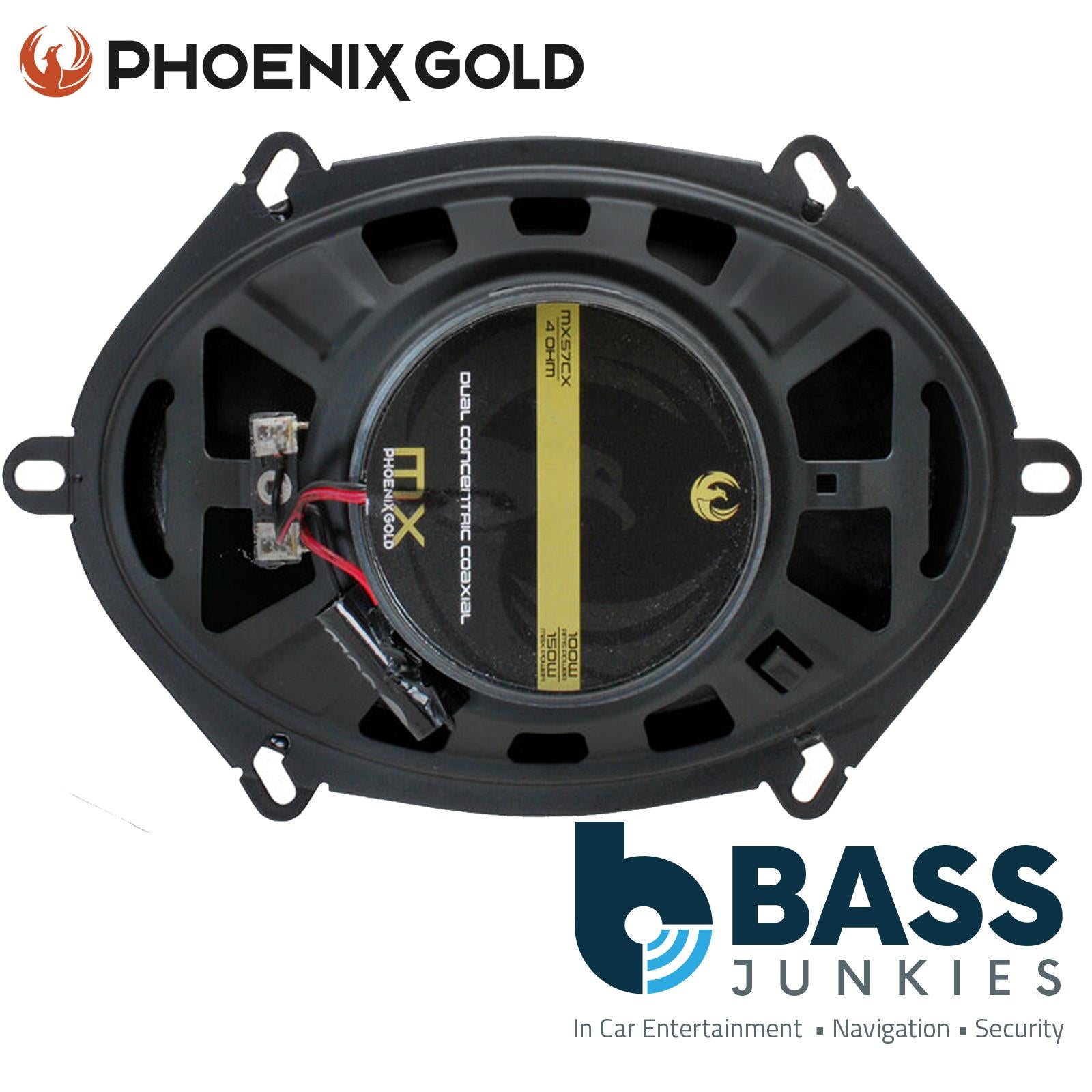 Phoenix Gold MX Series MX57CX 5x7" 150 Watts Coaxial Car Speakers