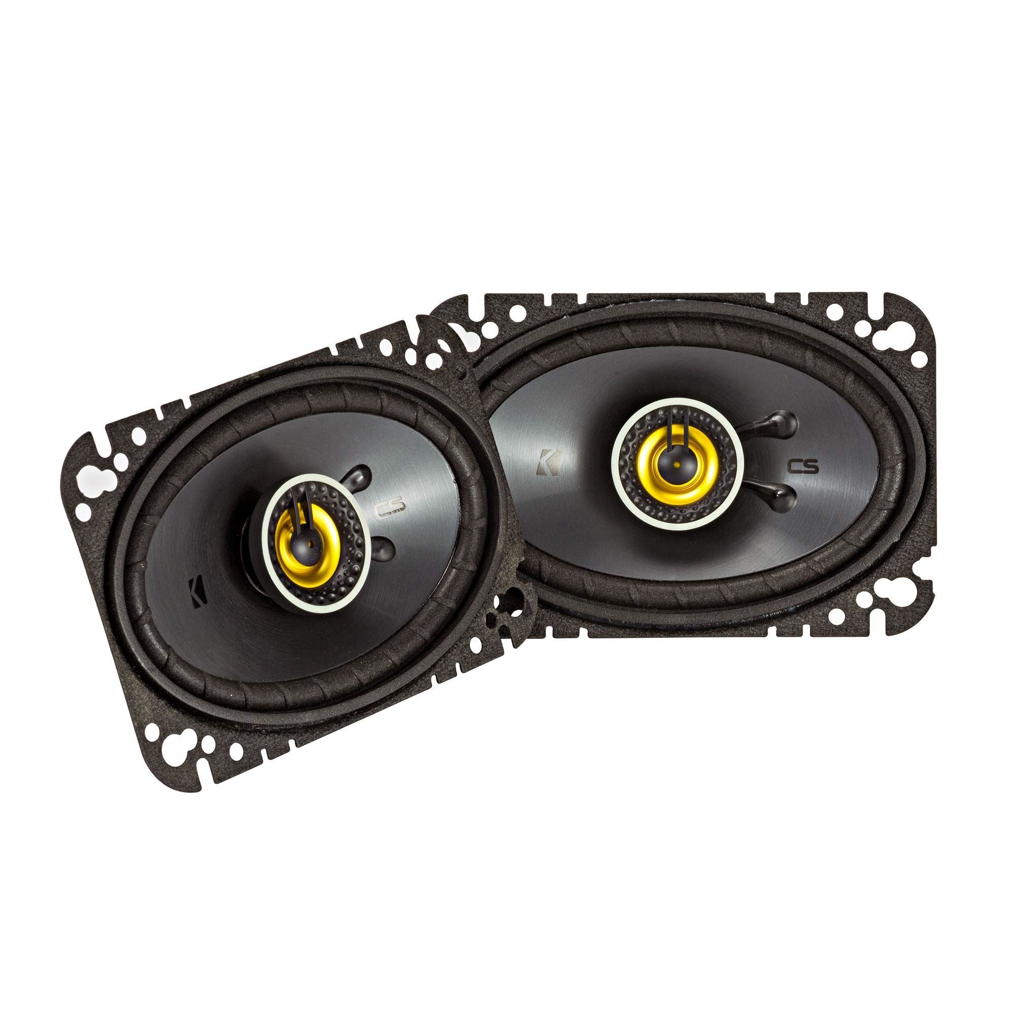 Kicker CS Series 46CSC464 - 4x6" 300 Watts Coaxial 2-Way Car Top Dash or Rear Shelf Speakers (Pair)