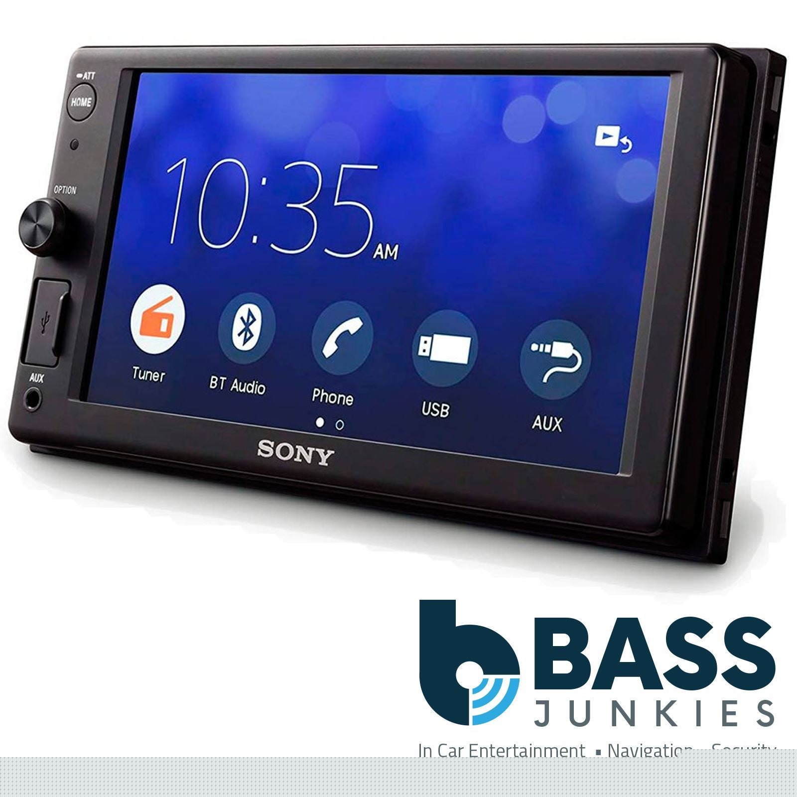 SONY 6.2" Screen Blutooth Double Din Stereo Fitting Kit + Steering Wheel Stalk Controls to fit Ford Transit-Connect 13-21