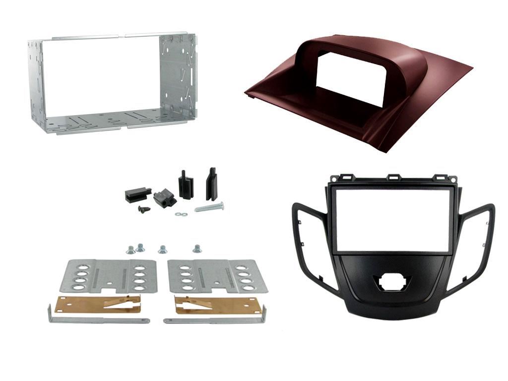 Grundig 6.8" Apple Android Double Din Stereo Fitting Kit + Steering Wheel Stalk Controls to fit Ford Fiesta 2008-10