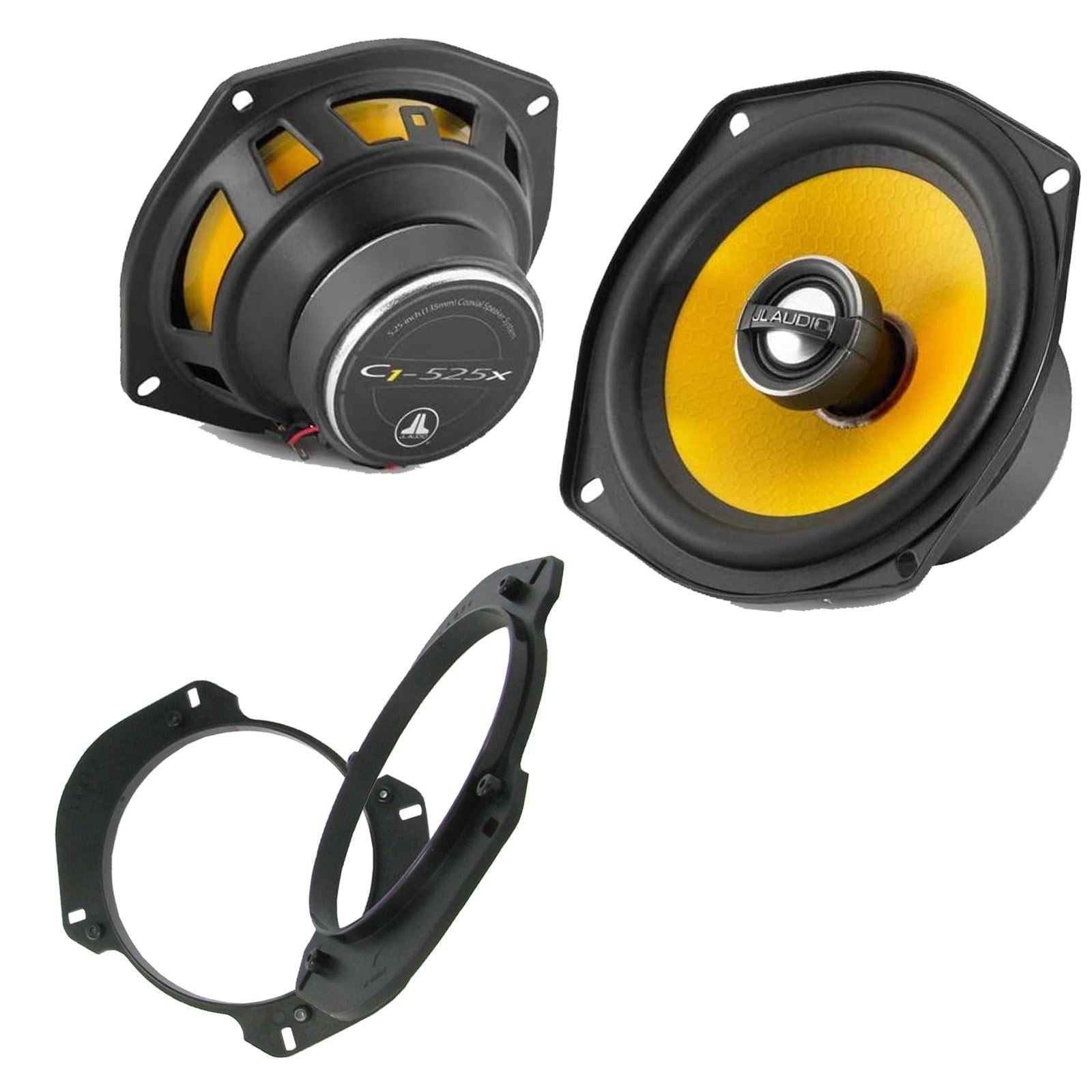 JL Audio C1-525X 2-Way 130mm/13cm/5.25" Coaxial Speakers (Per Pair 450 Watts) Fits Alfa Romeo GTV 1994-05 | Spider 94-00