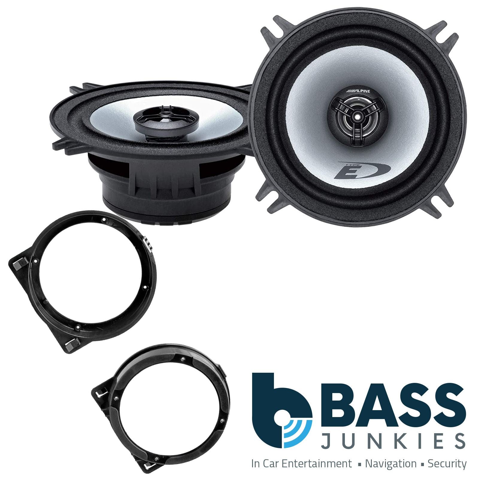 Alpine SXE-1325S 2-Way 130mm/13cm/5.25" Coaxial Speakers (Per Pair 400 Watts) Fits Honda Civic 2001-06