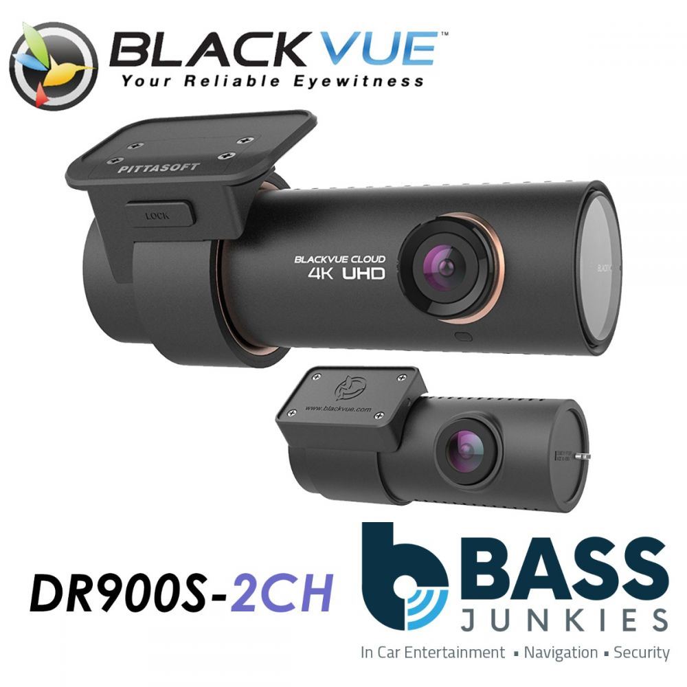 Blackvue DR900S-2CH - 16GB 8-Megapixel CMOS 4K Full HD Ultra Wide Front & Rear Car Dash Camera