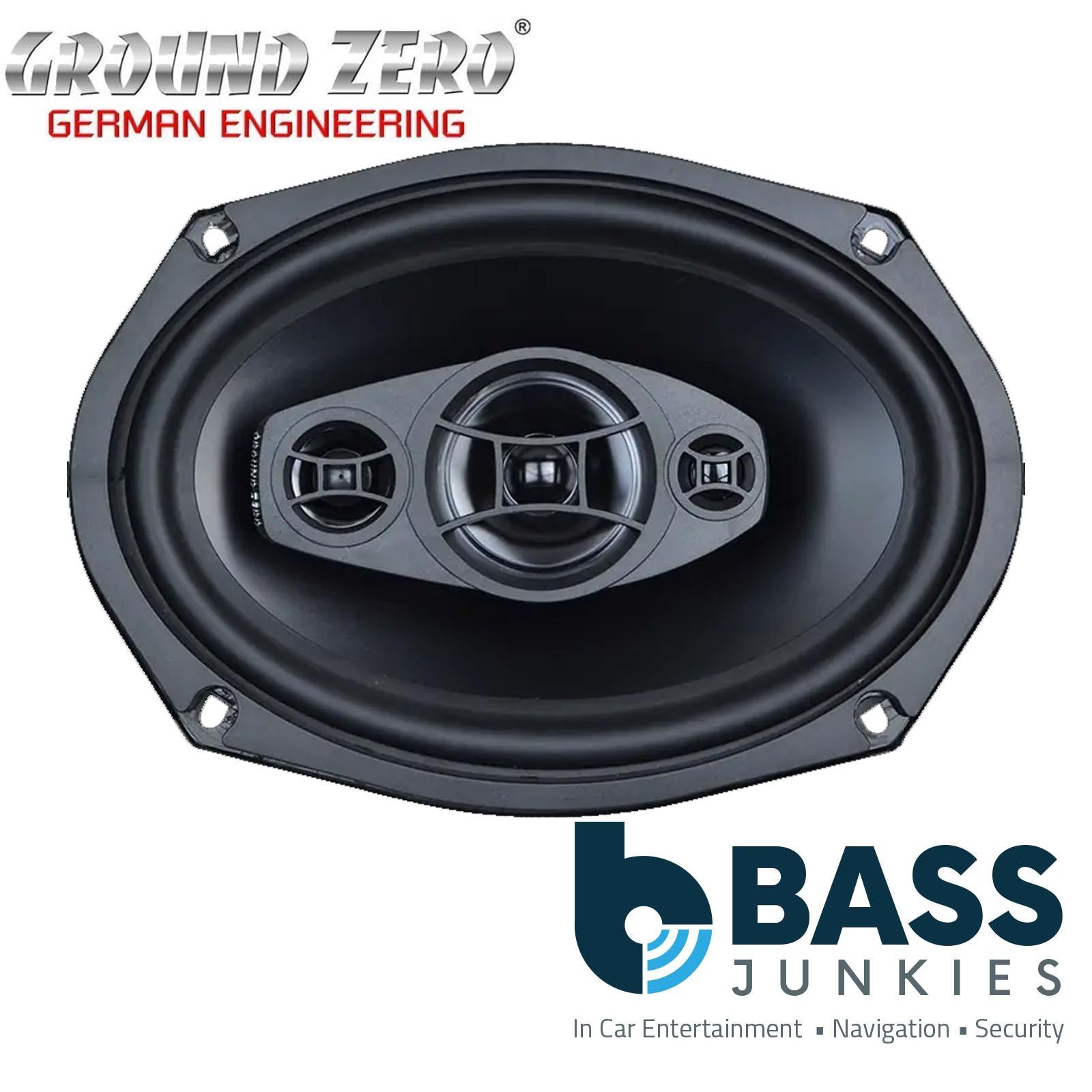 Ground Zero GZRF 69SQ - 400 Watts  6×9″ 3-Way Coaxial Parcel Shelf Car Speakers