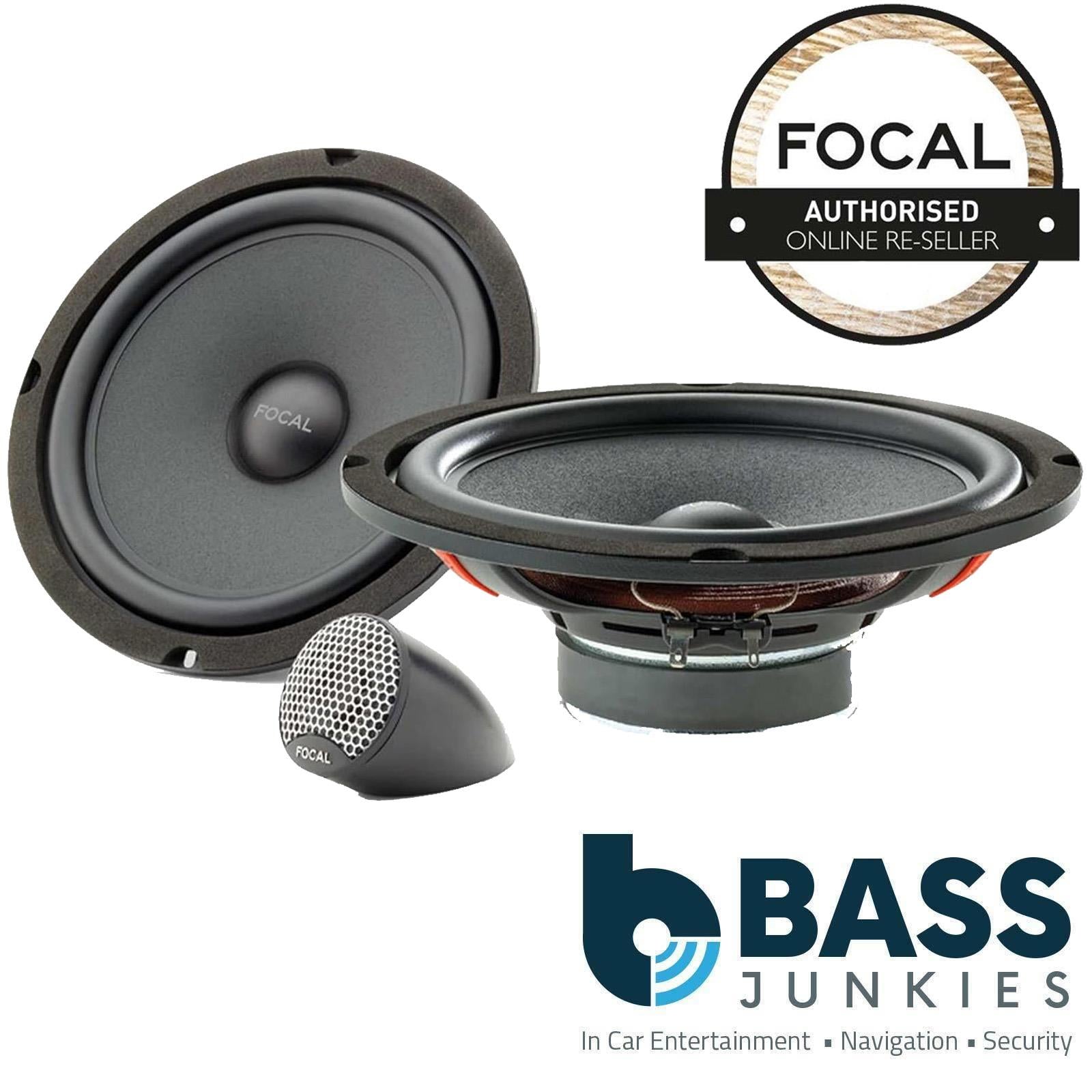 Audi TT 2007-2014 Focal ISU200 8" 20cm 320 Watts Car Front Door Component Speakers & Fitting Kit