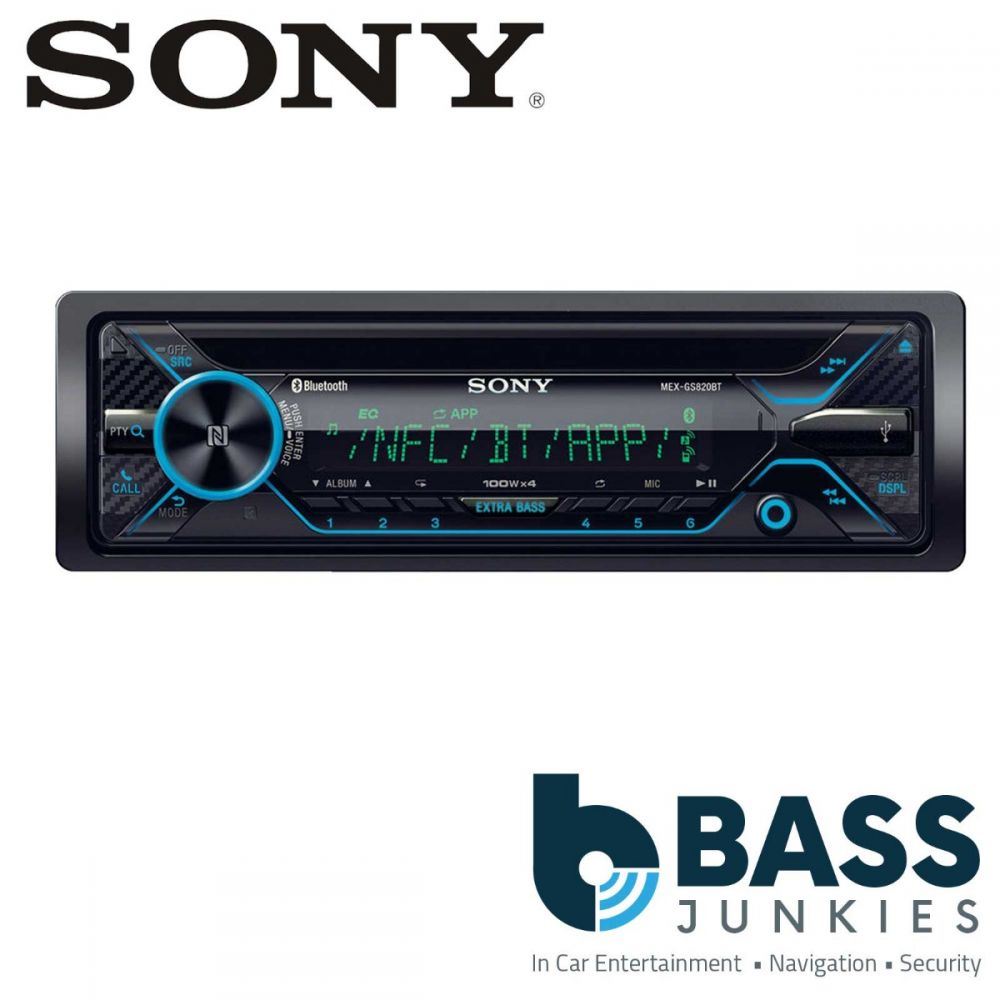 Sony MEX-GS820BT CD MP3 AUX USB Player Bluetooth iPod iPhone Car Stereo