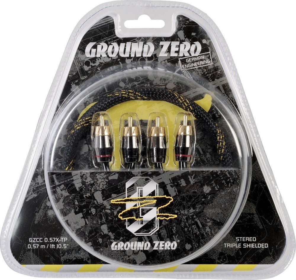 Ground Zero GZCC 0.57X-TP - 0.57m Pi-Sized RCA / cinch cable