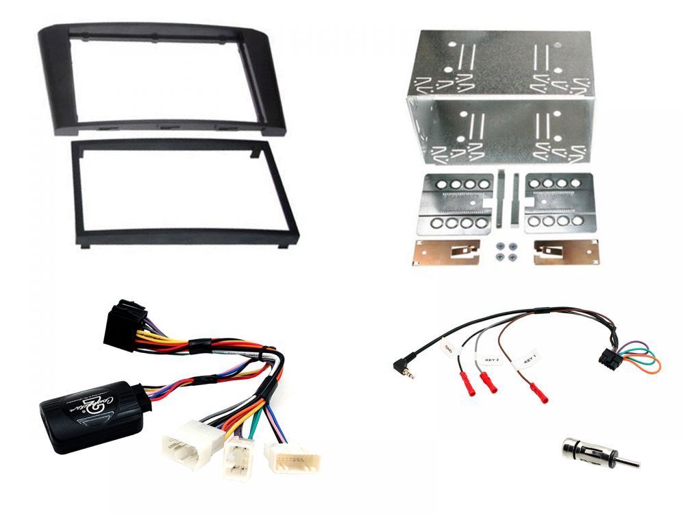 Connects2 CTKTY12 - Toyota Avensis T250 2003 - 2009 Double Din FaScia & Steering wheel Interface Installation Kit