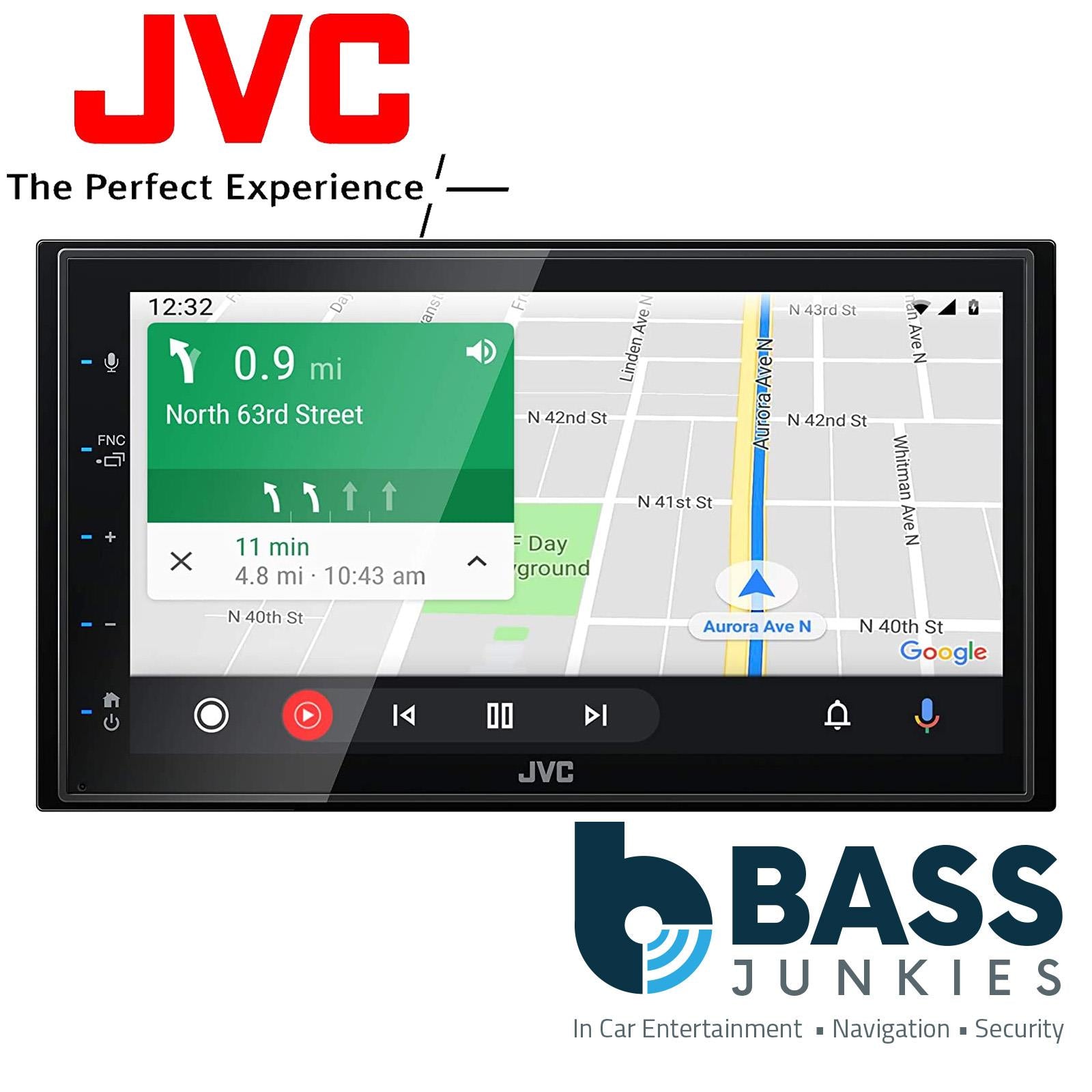 JVC KW-M565DBT 6.8" DAB+ Bluetooth CarPlay Android USB Car Stereo Screen