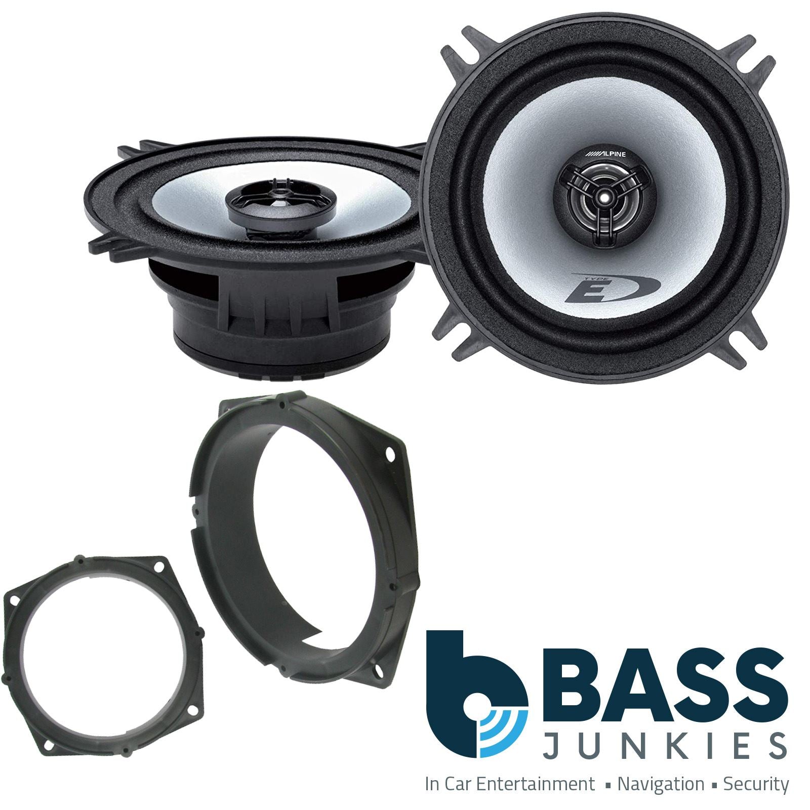 Alpine SXE-1325S 2-Way 130mm/13cm/5.25" Coaxial Speakers (Per Pair 400 Watts) Fits Mitsubishi Colt 2005-13
