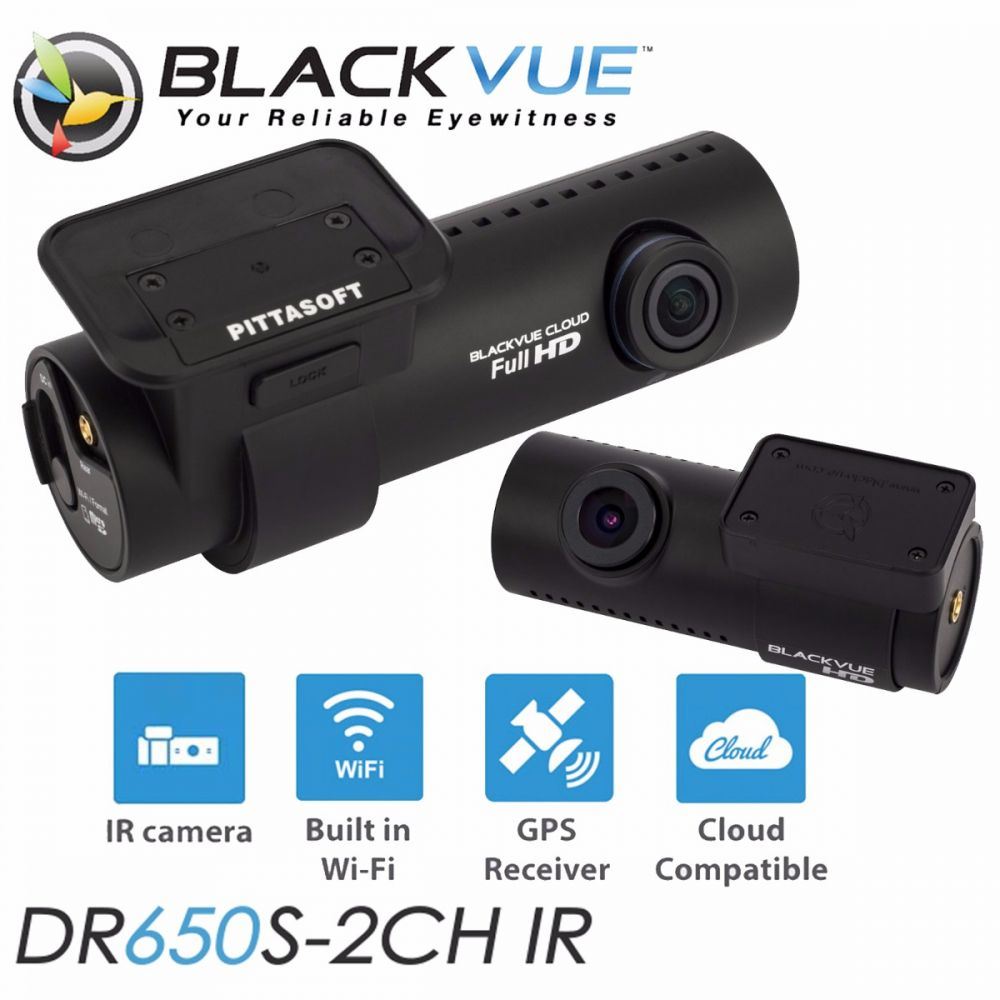 BLACKVUE DR650S 2CH IR - 32GB - Front & Rear Car Dash Cam Full 1080p Camera