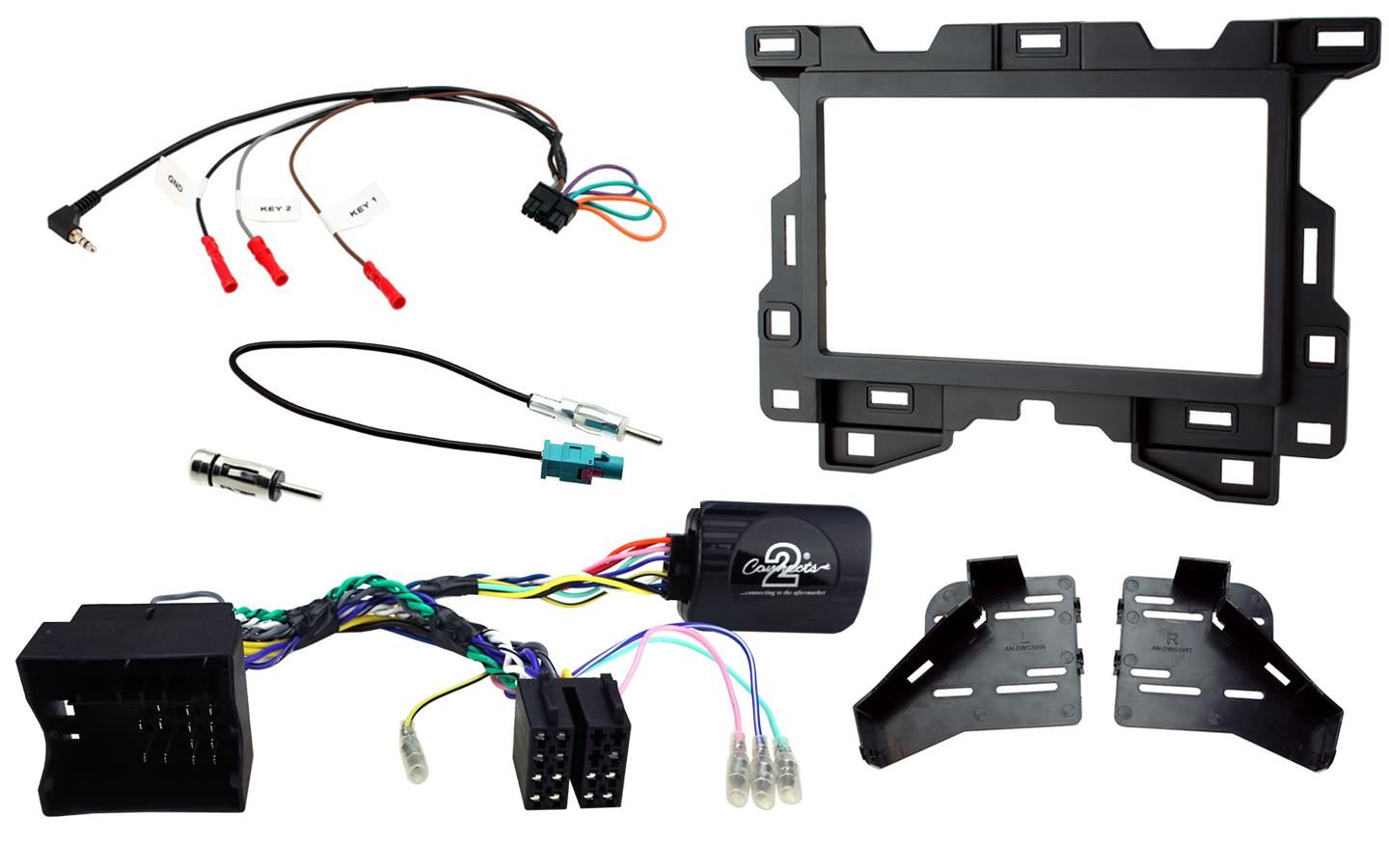 Connects2 Double Din Stereo fitting kit for Mercedes Sprinter 2018-2021 Vehicle Specific Stereo Screen Steering Controls Fitting Kit