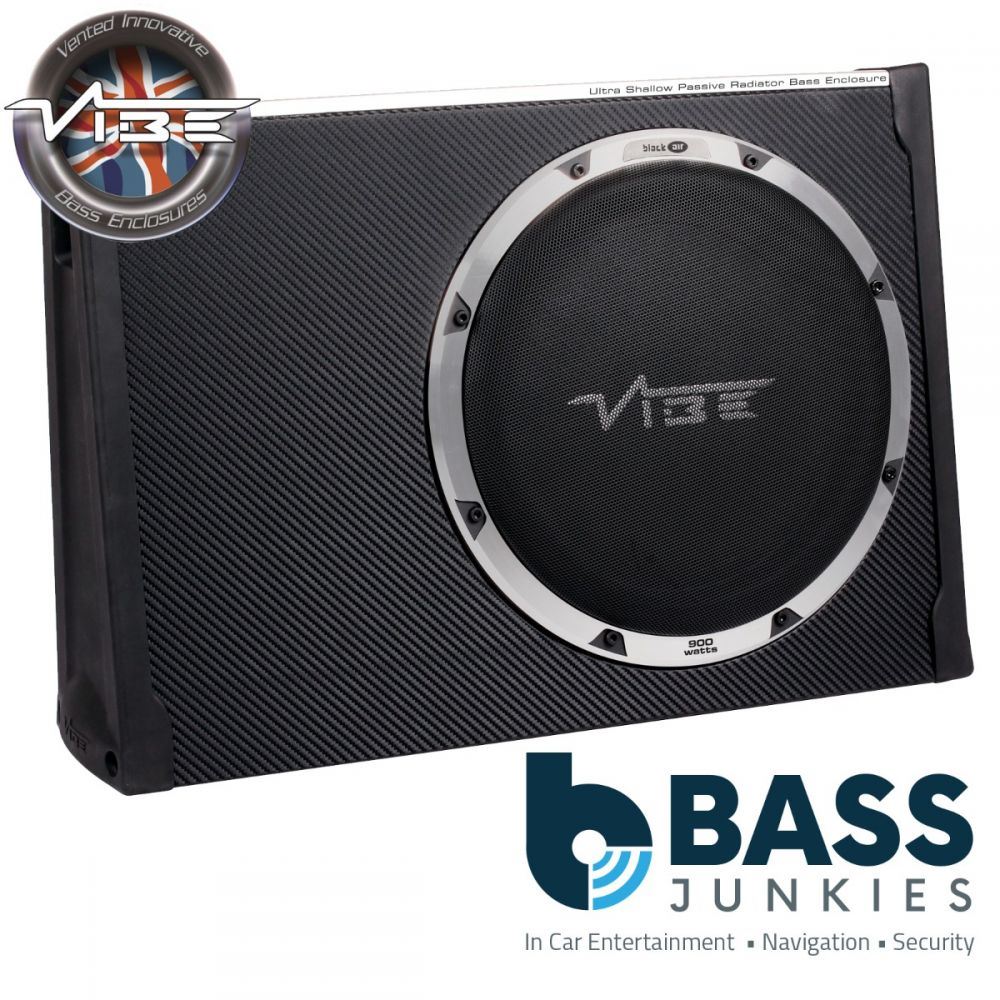 Vibe BLACKAIRT12S-V6 12" 30cm 900 Watts BlackAir Compact Passive Car Subwoofer Enclosure