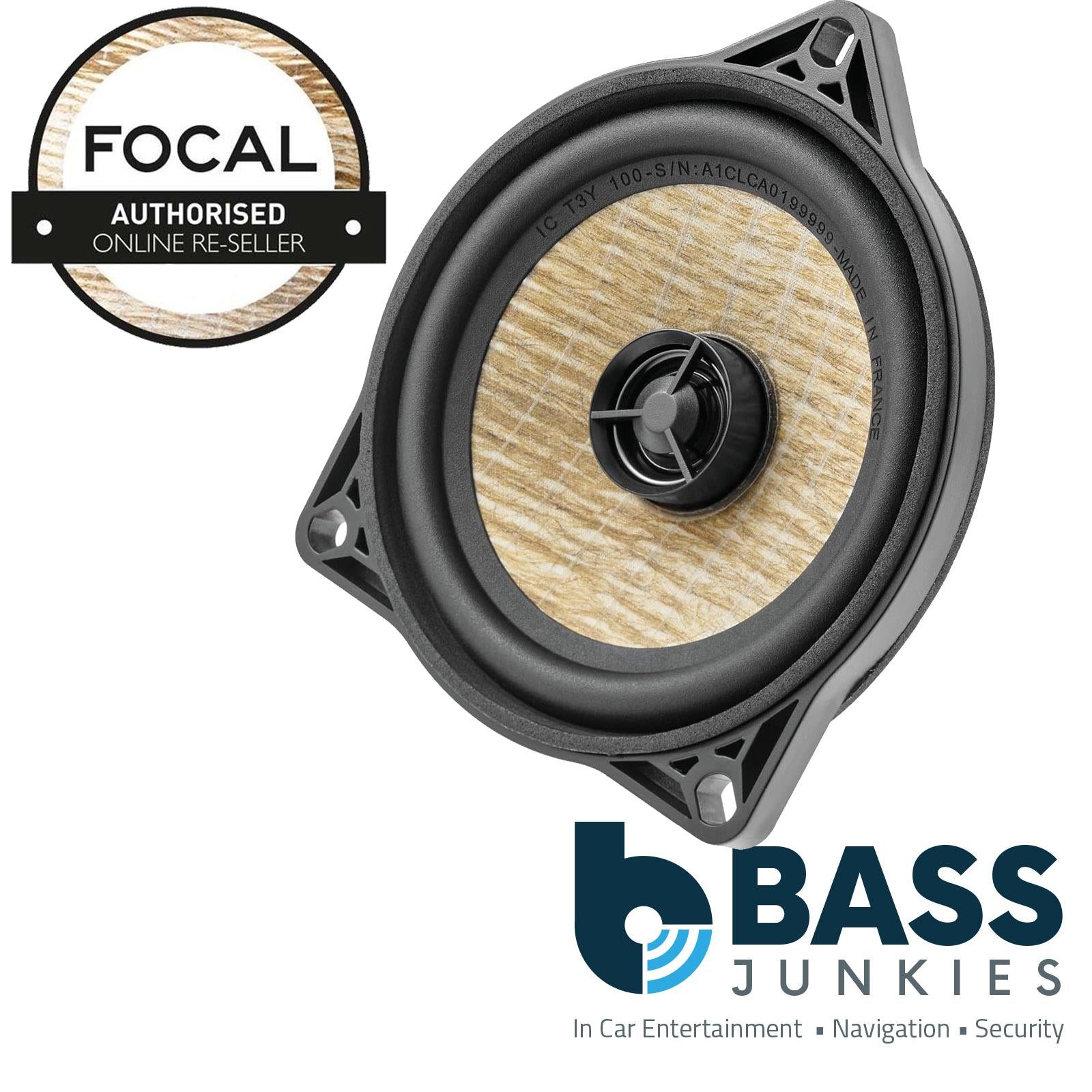 Focal ICT3Y100 - 4" 2 Way Coaxial Car Speakers to fit Tesla 3 & Y Models