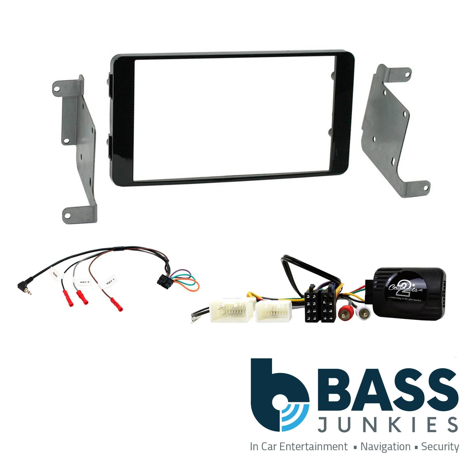 Connects2 CTKMT12 - Mitsubishi L200 Triton Double Din Fascia & Steering Wheel Interface Installation Kit