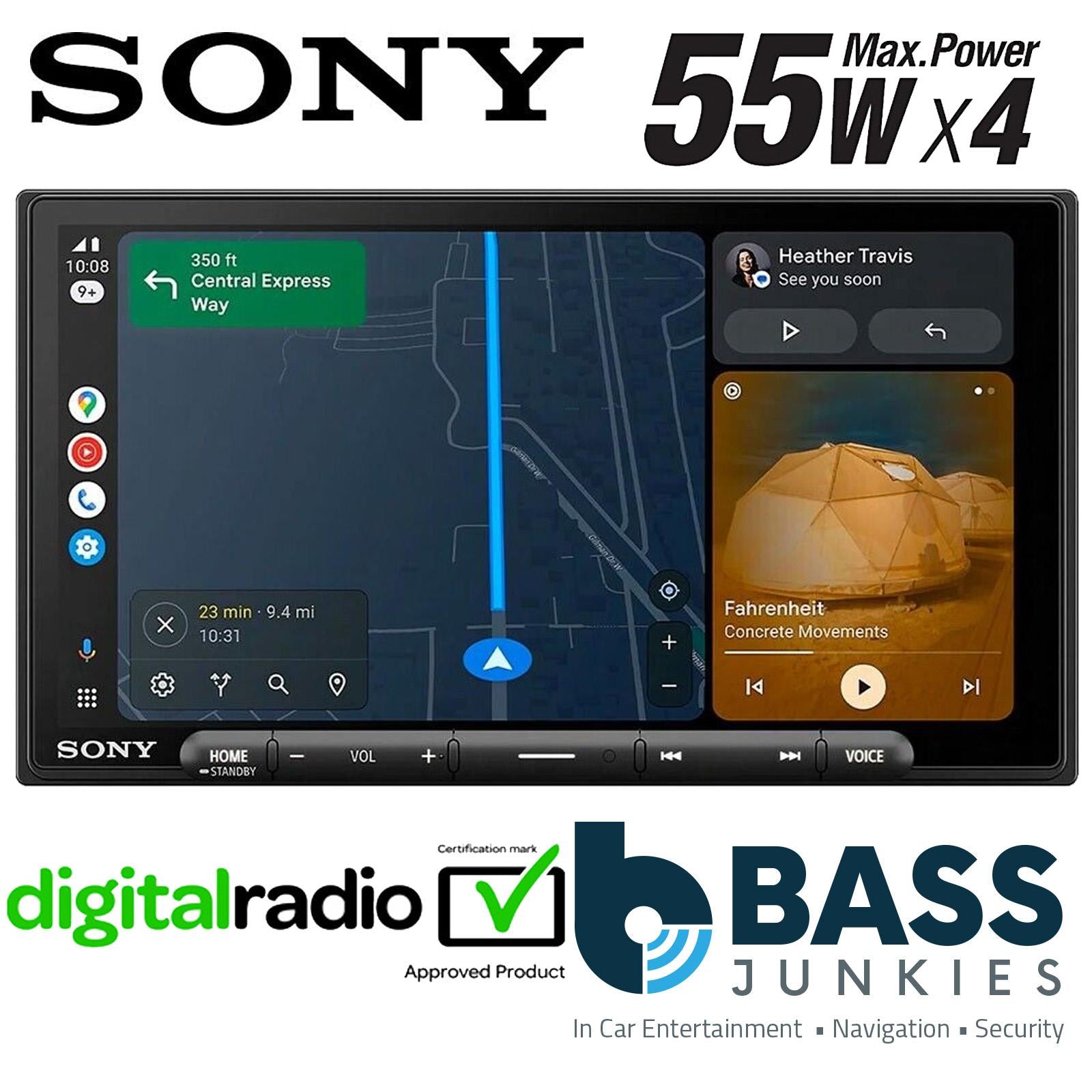 6.95" Sony Wireless CarPlay Android DAB+ Car Screen for Ford Transit 2015-2021