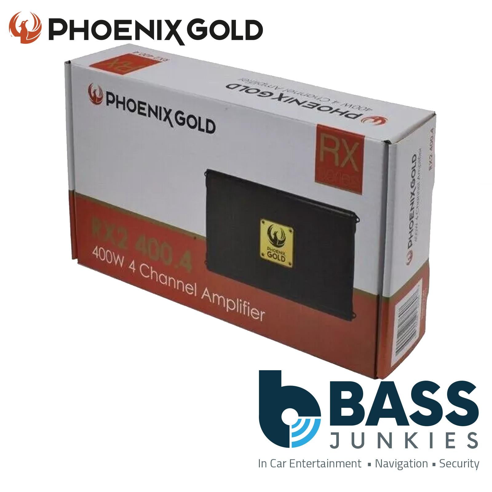 Phoenix Gold RX2400.4 - 400 Watts RMS 4 Channel Class A/B Car Amplifier Amp