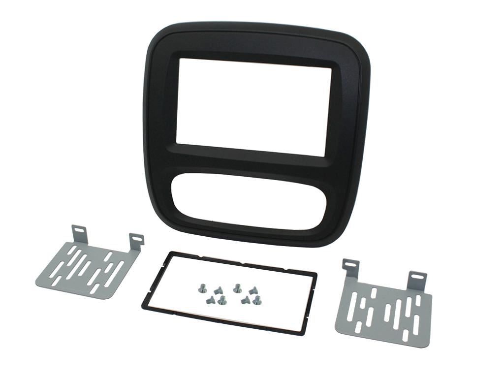 Grundig 6.8" Apple Android Double Din Stereo Fitting Kit + Steering Wheel Stalk Controls to fit Renault Trafic 2014-17