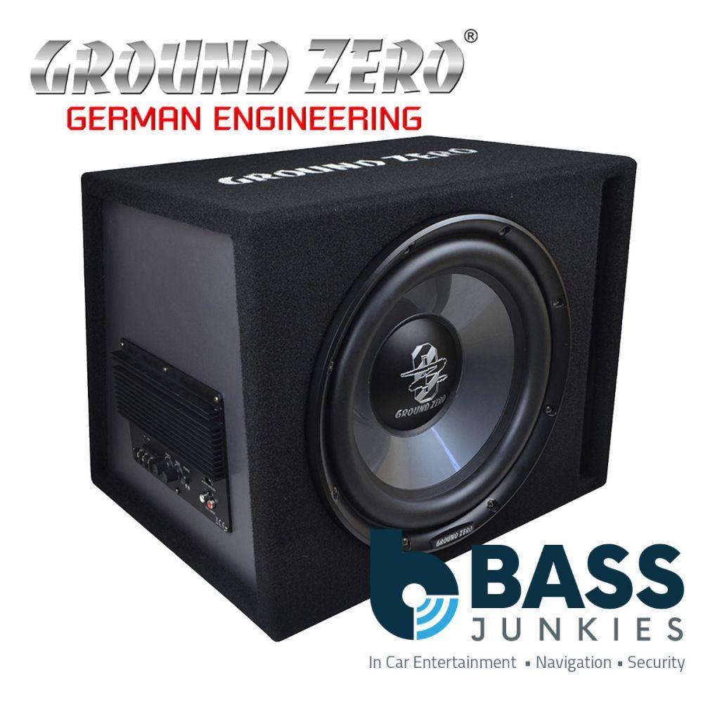 Ground Zero GZIB 300XBR-ACT - 12" Inch 30cm 300 Watts Active 4 Ohm Car Sub Subwoofer Bass Enclosure Box