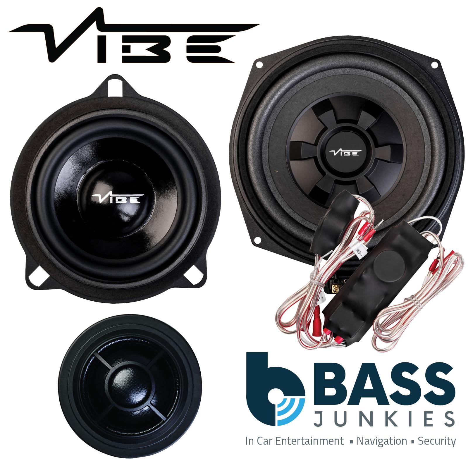VIBE OPTISOUND 4 & 8" 345W Car Audio Full Upgrade Front Speakers Kit for BMW