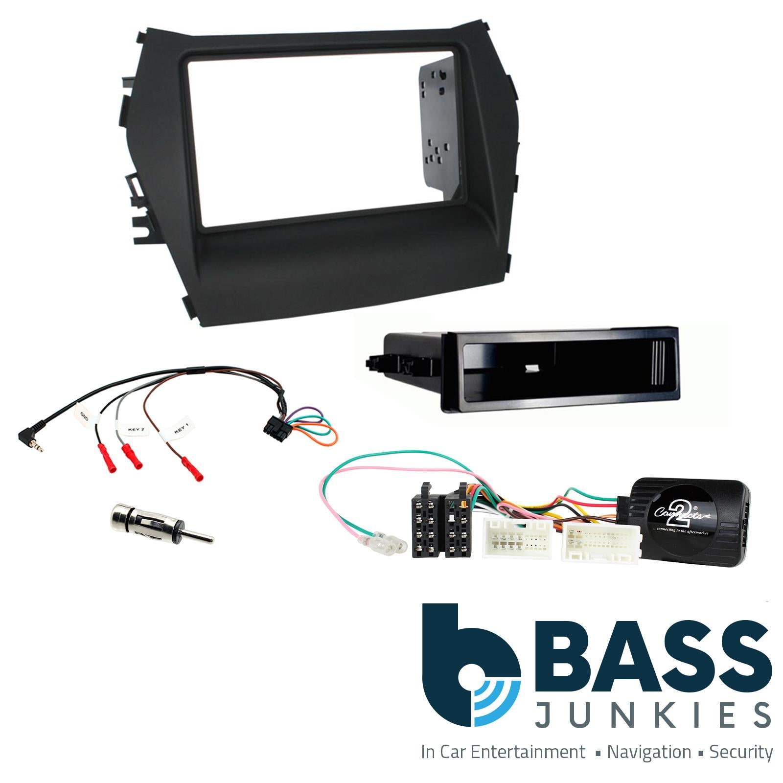 Connects2 CTKHY15 Hyundai Santa-Fe 2013 Onwards Car Stereo D/Din Fascia Interface Kit