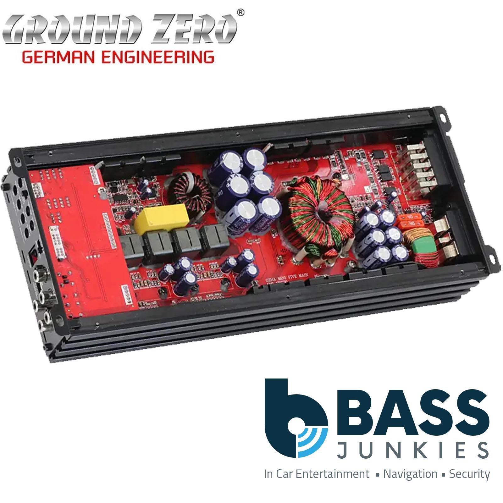 Ground Zero GZHA MINI FIVE - Class D Mini 5-Channel 1200 Watts Max Car Amplifier