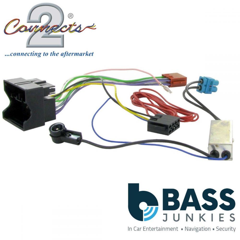Connects 2 CT20AU03 - Audi A3 / A4 / TT - Car Stereo Radio Quadlock ISO Harness Adaptor