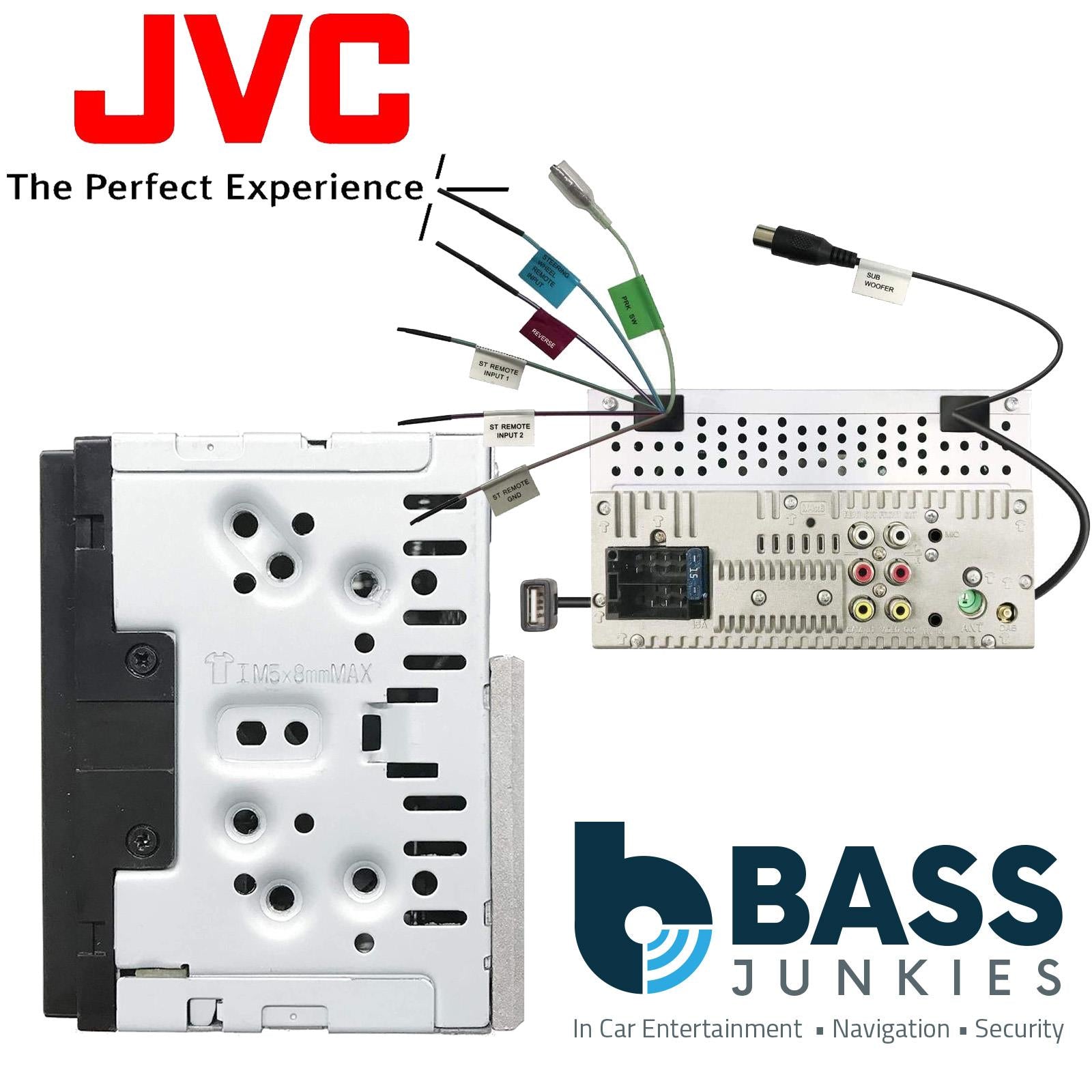 JVC KW-M565DBT 6.8" DAB+ Bluetooth CarPlay Android USB Car Stereo Screen