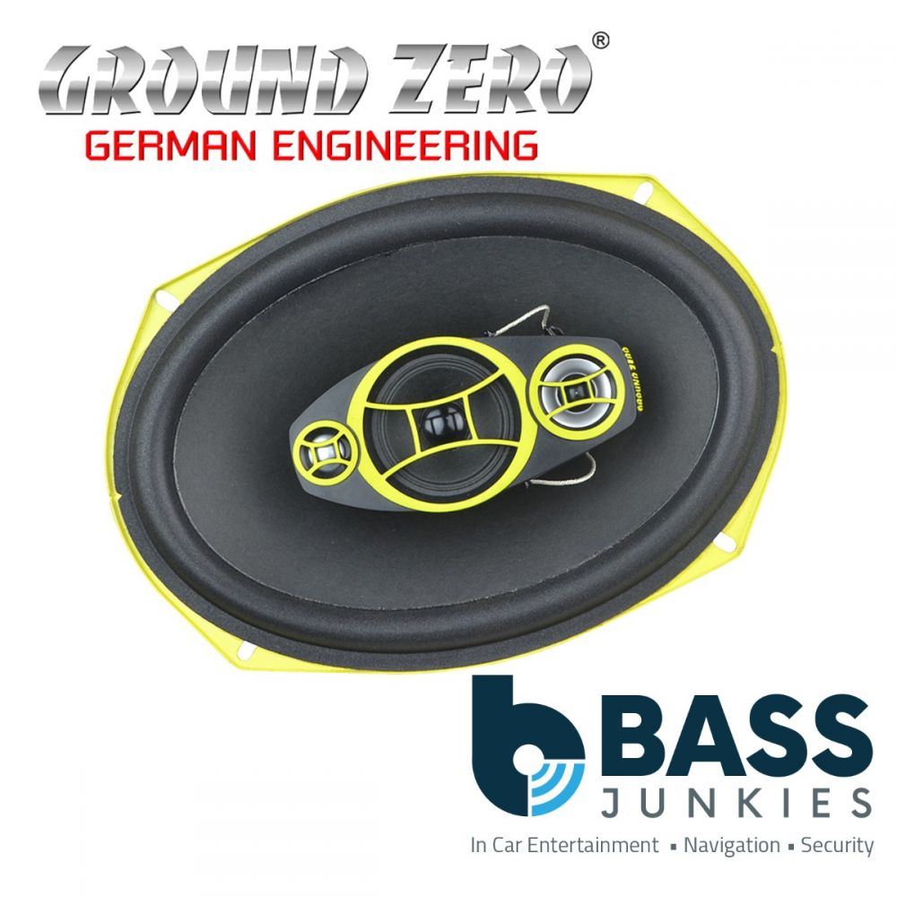 Ground Zero GZCF 7104XSPL - 7" x 10" Inch (18 x 25cm) 4 Way Coaxial 600 Watts Car Van Speaker - Sold as a Pair