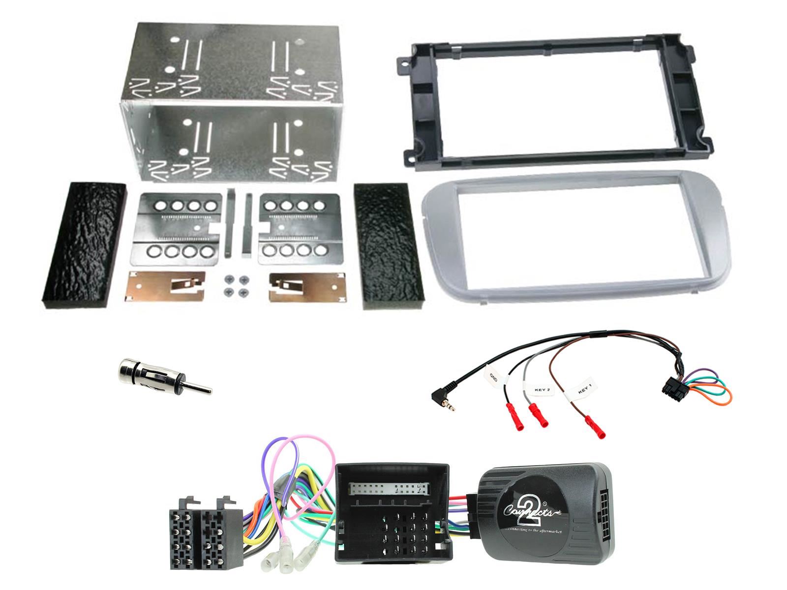 SONY DAB+ Apple | Android Double Din Stereo Fitting Kit + Steering Wheel Stalk Controls to fit Ford Focus 2007-11 | Ford Mondeo 2007-14