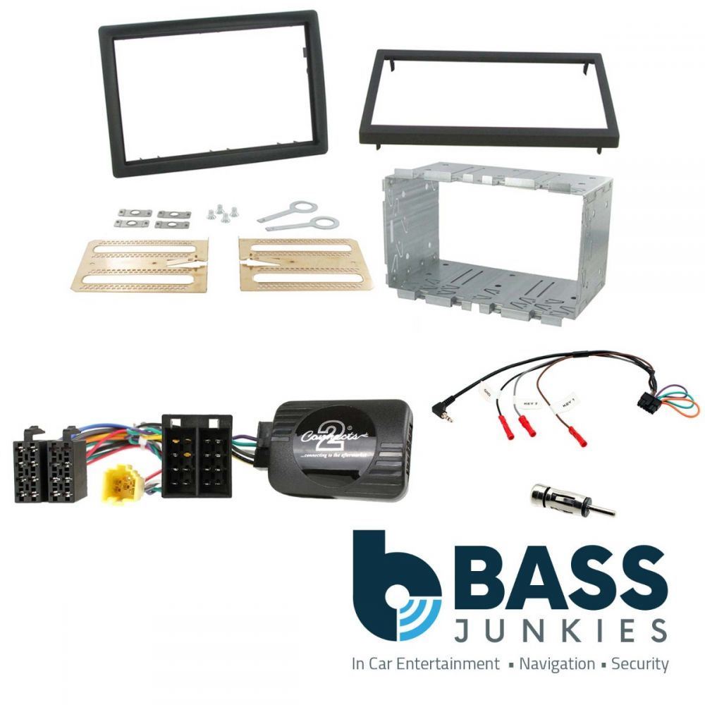 Connects2 CTKRT01 - Renault Megane 2006-2008 Double Din Fascia & Steering Wheel Interface Installation Kit