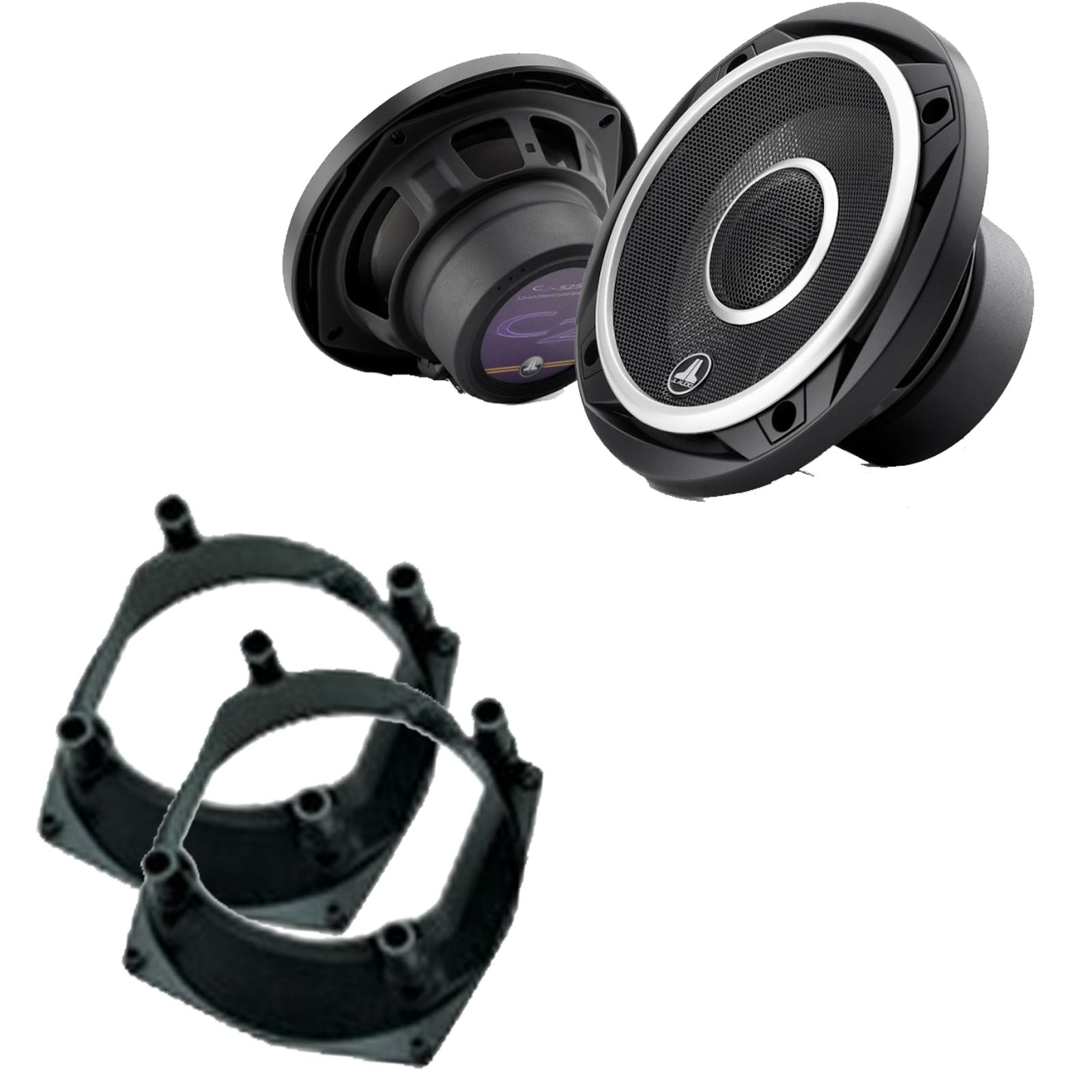 JL Audio C2-525X 2-Way 130mm/13cm/5.25" Coaxial Speakers (Per Pair 450 Watts) Fits Renault Clio 1990-98