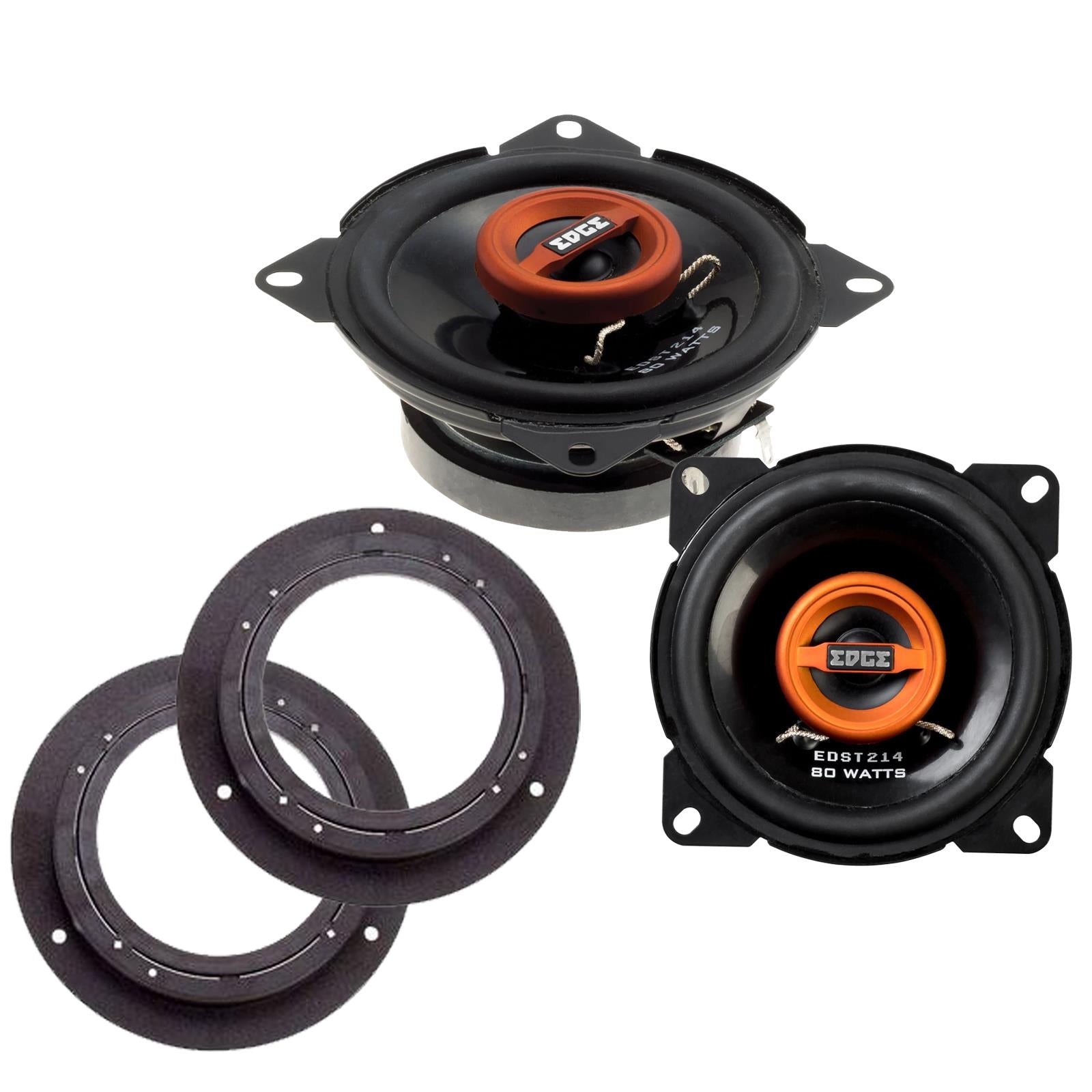 Edge EDST214 100mm/10cm/4" 2-Way Coaxial Car speakers (Per Pair Max 160|40 watts RMS) Fits Mercedes A-Class 2004-12
