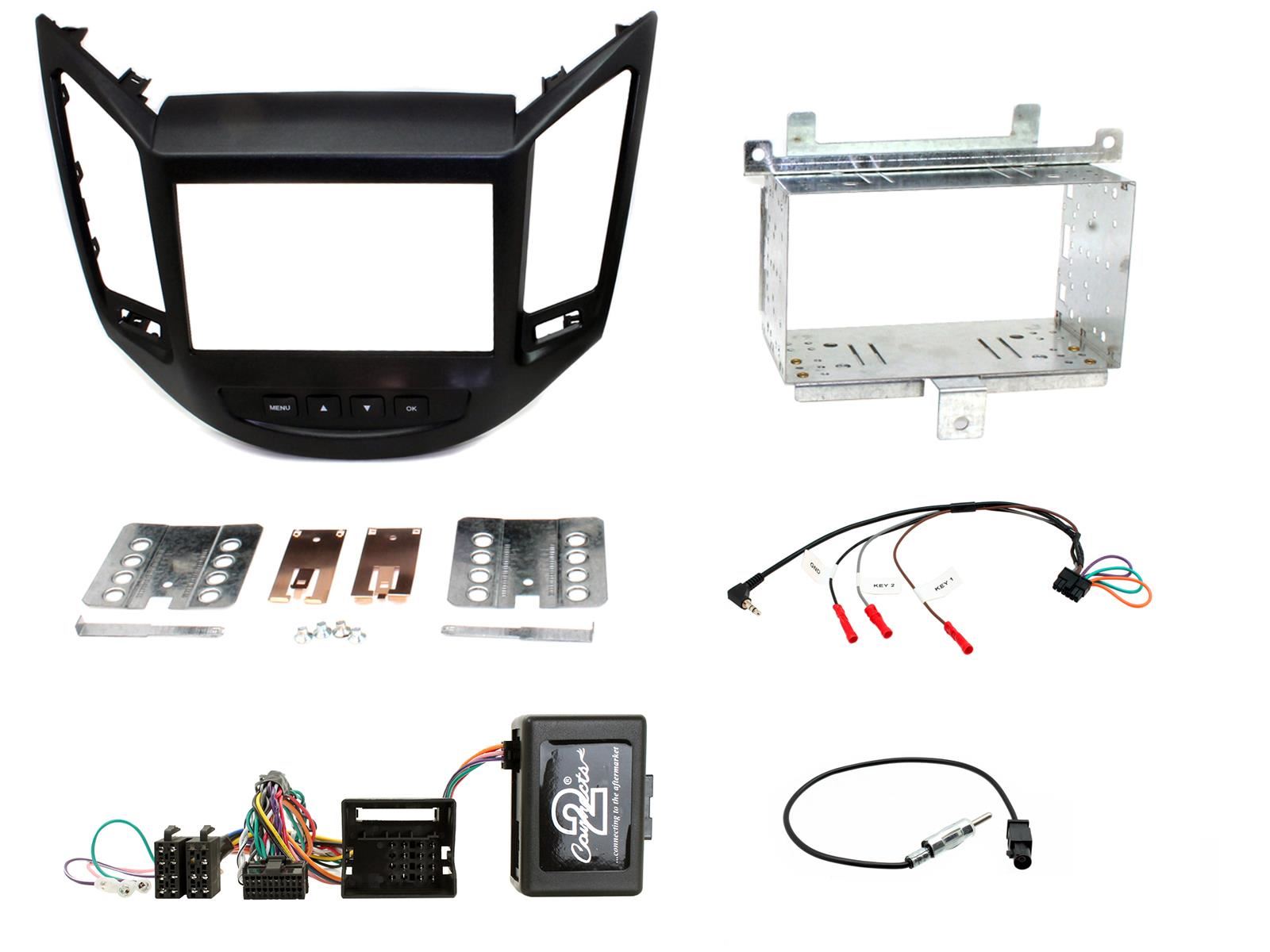 SONY DAB+ Apple | Android Double Din Stereo Fitting Kit + Steering Wheel Stalk Controls to fit Chevrolet Orlando 2010-21