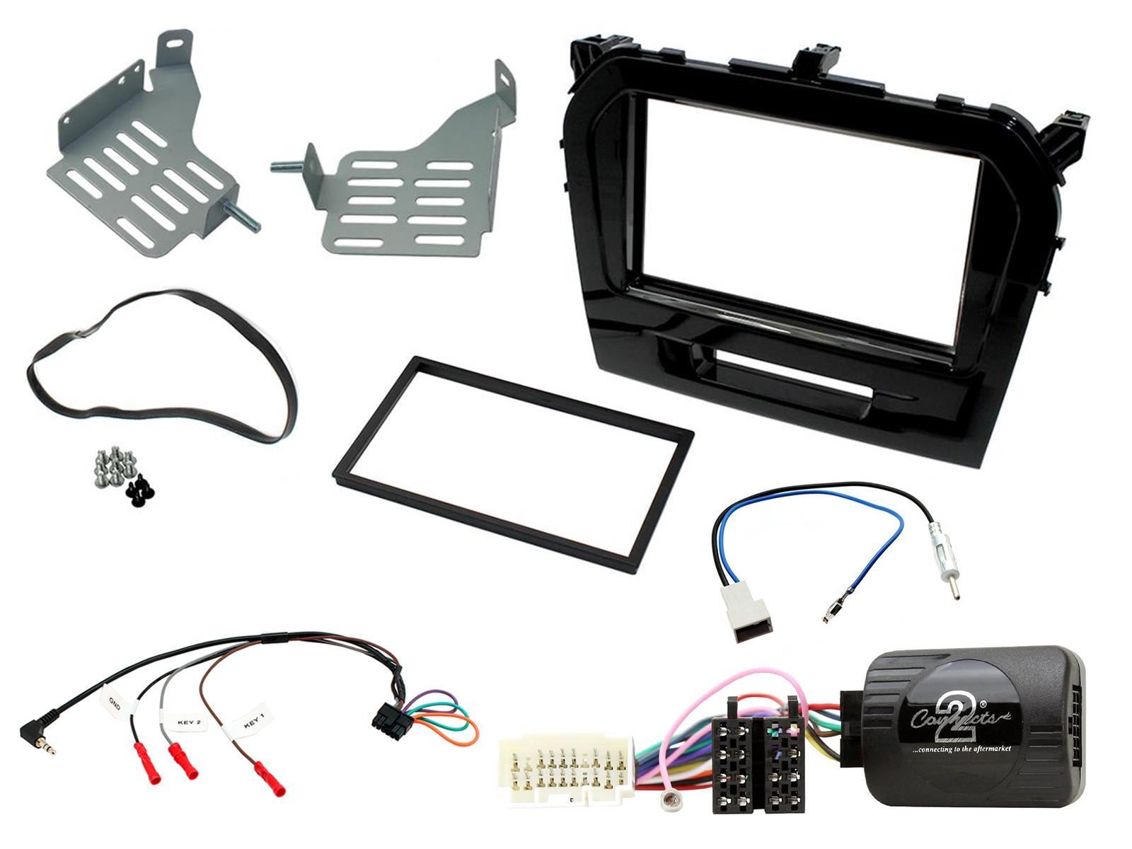 Connects2 CTKSZ08 - Suzuki Vitara 2015 Onwards Double Din Fascia Installation Kit