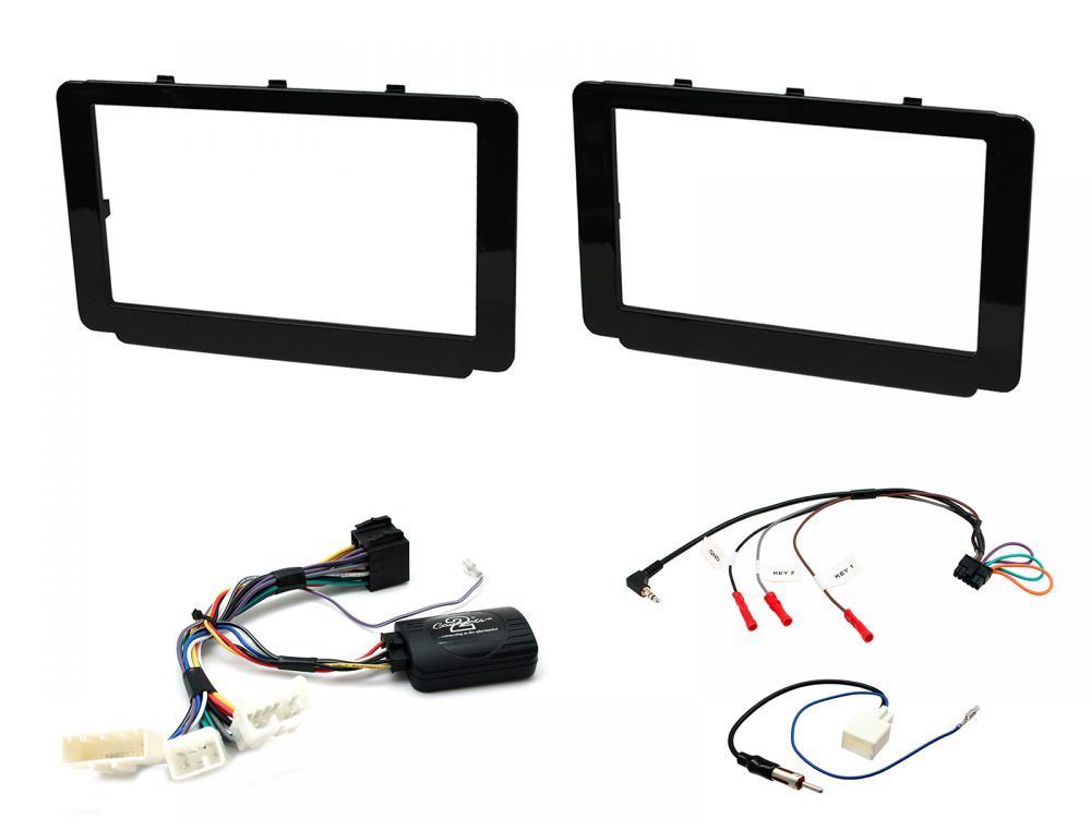 Connects2 CTKTY18 - Toyota Hilux 2015 Onwards Double Din Fascia & Steering Wheel Interface Installation Kit